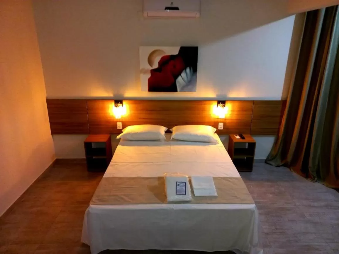 Bed in Hotel Petaluma Piumhi