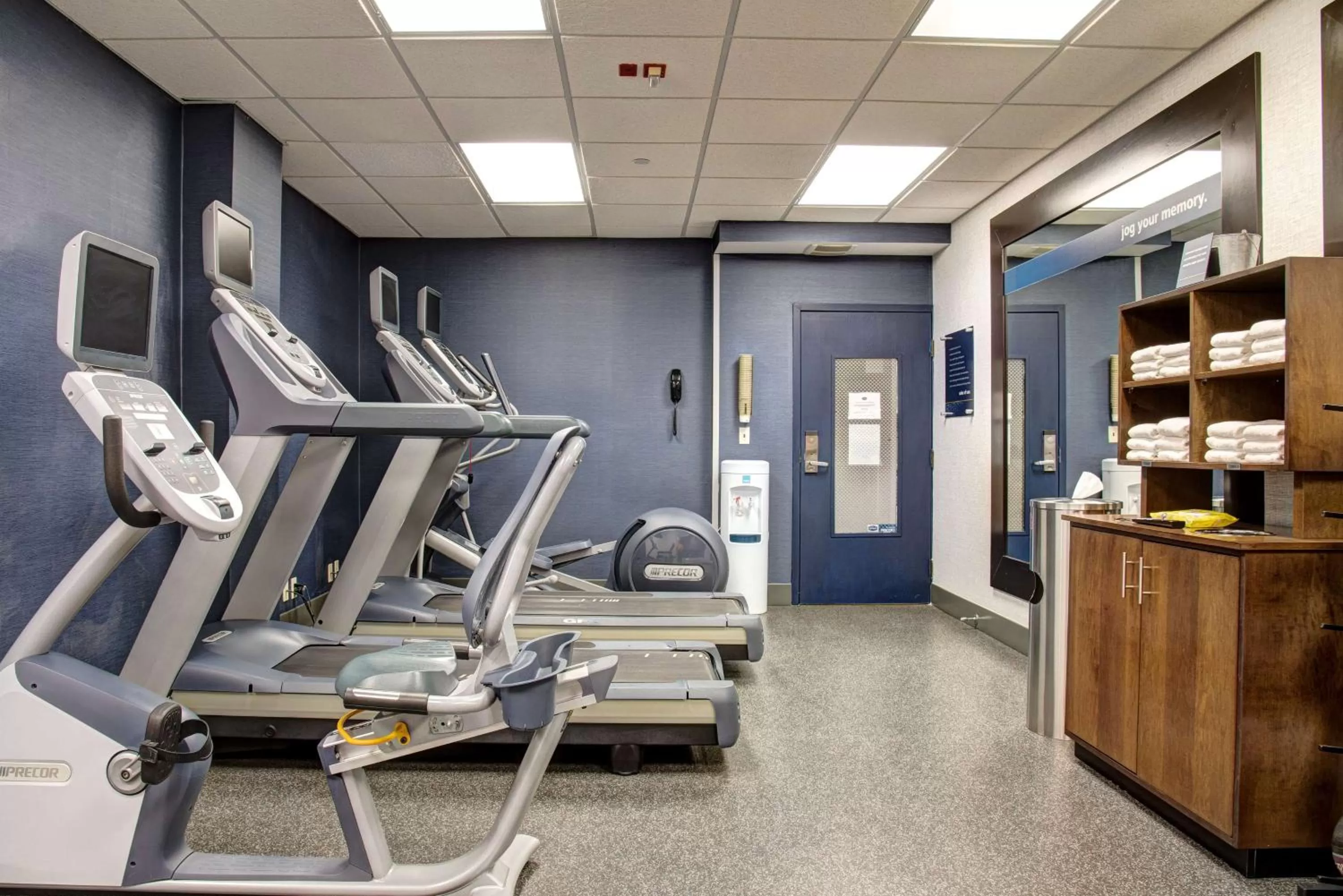 Fitness centre/facilities in Hampton Inn Rochester