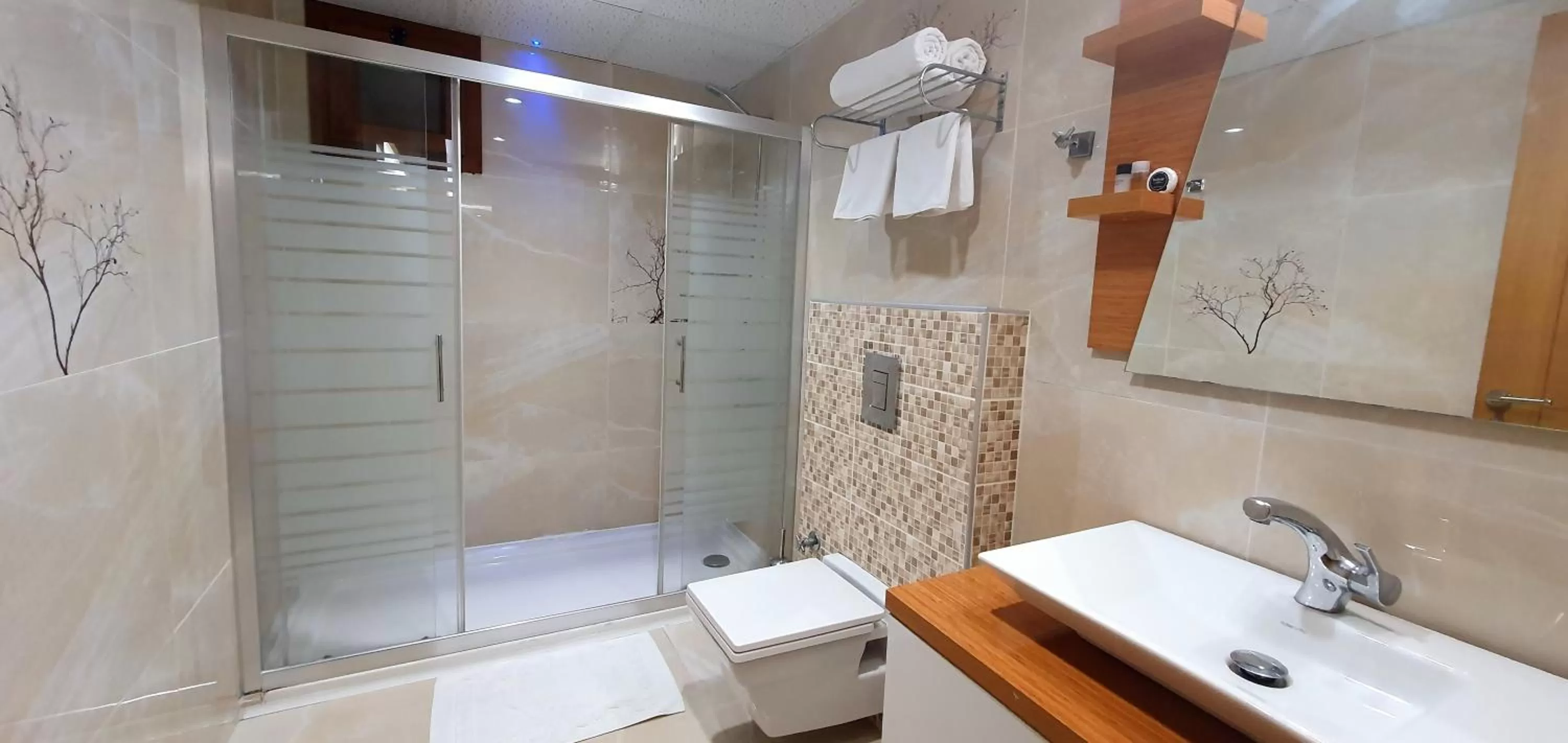 Shower in Bulvar Hotel