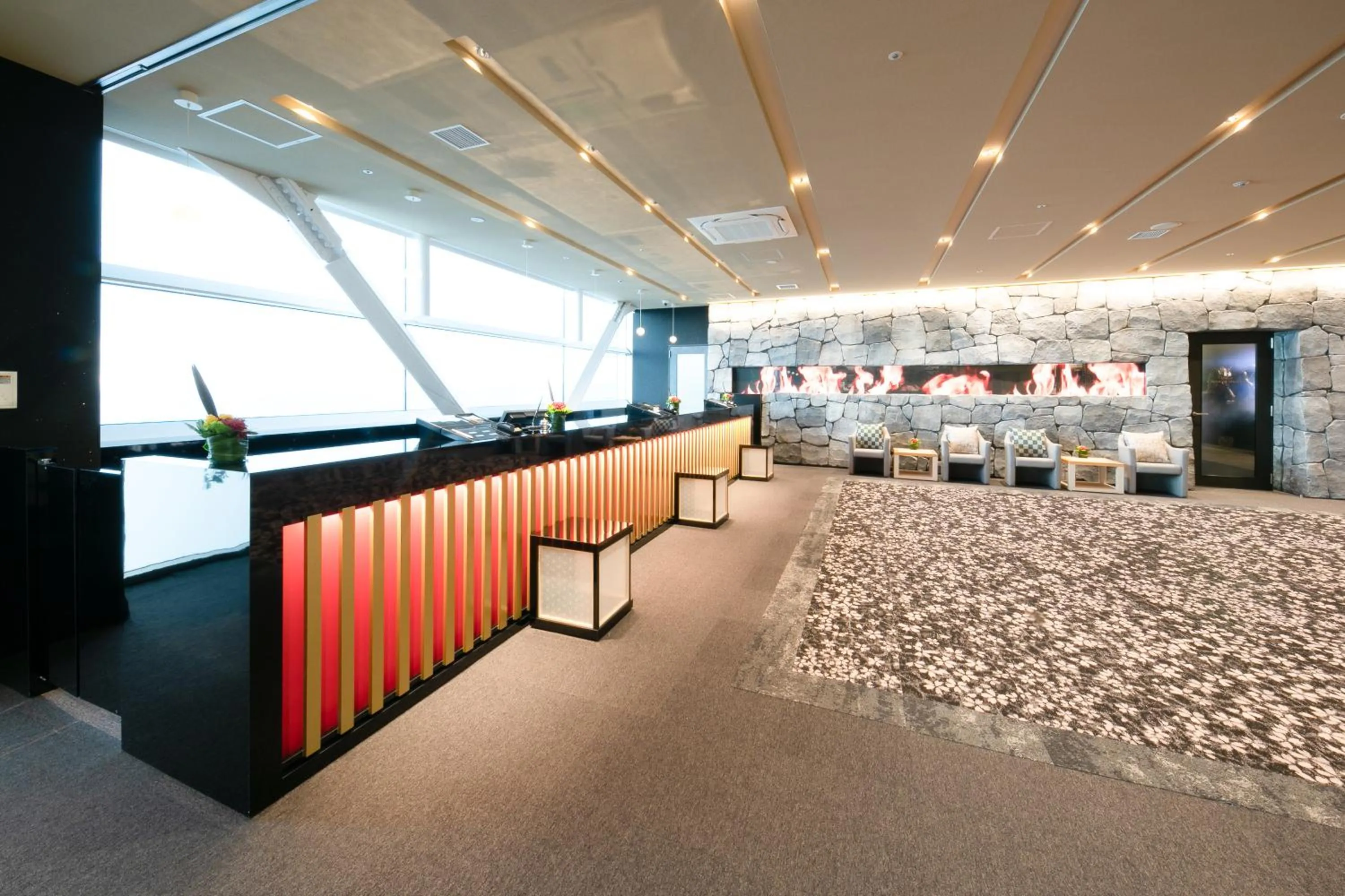 Lobby or reception in Sakishima Cosmo Tower Hotel