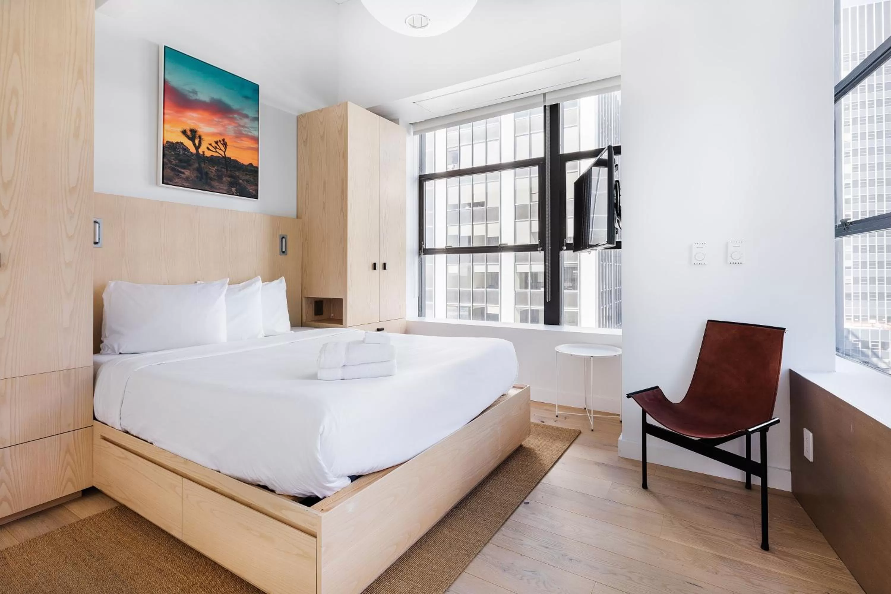 Bed in Placemakr Wall Street
