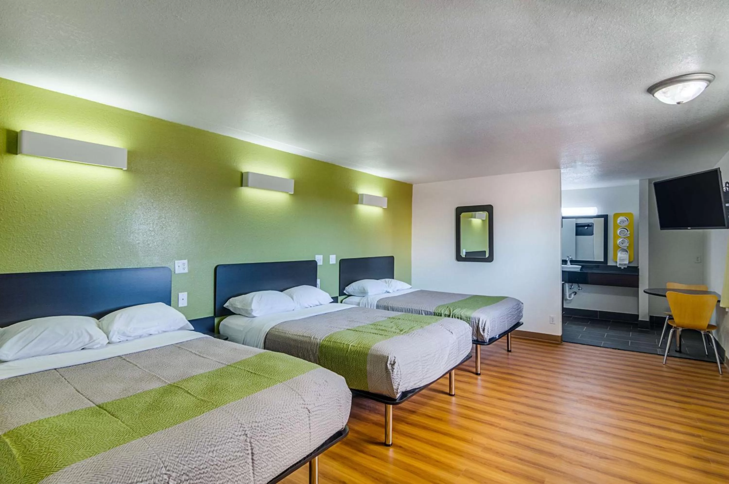 Bed in Motel 6-Childress, TX