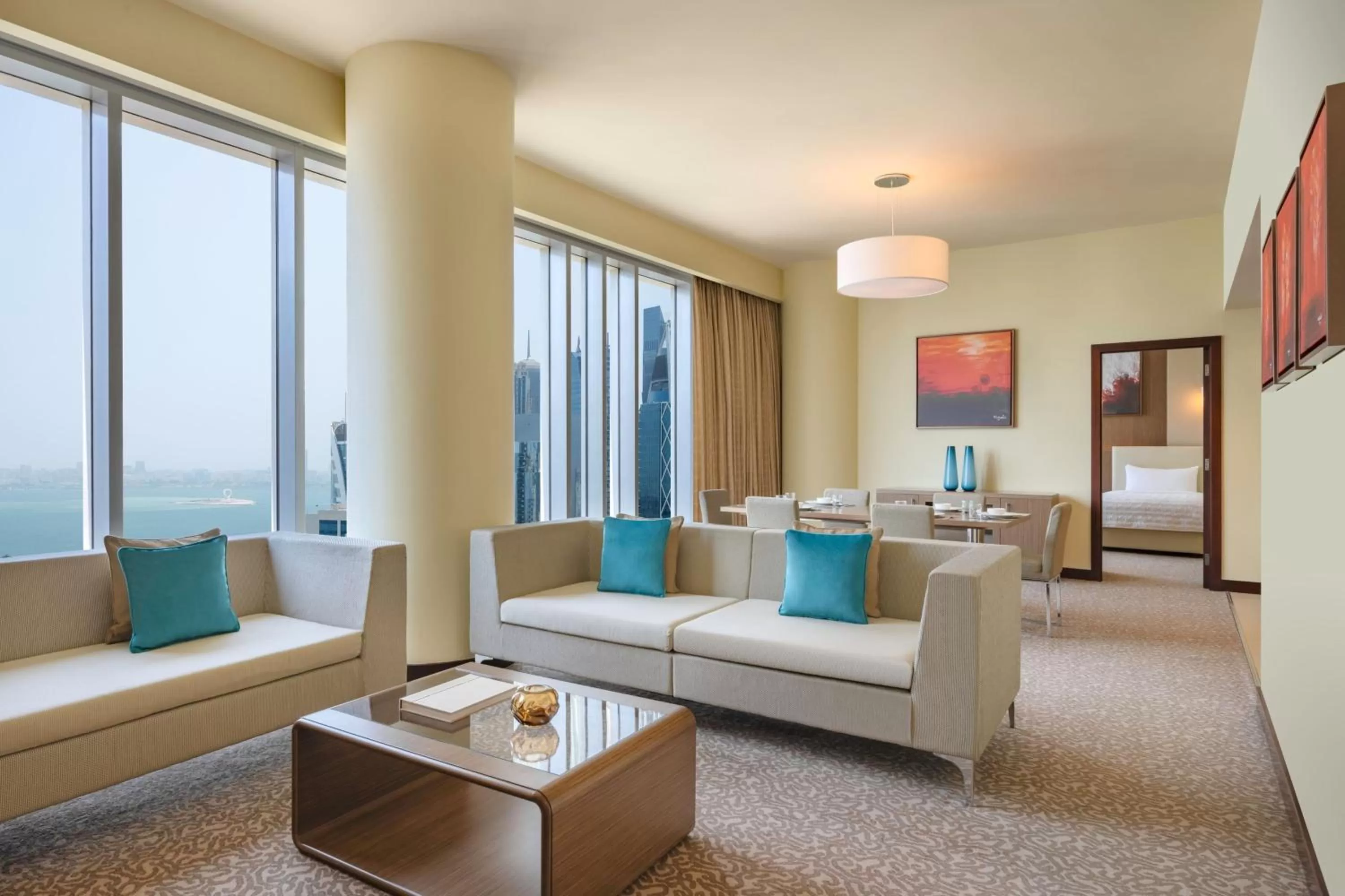 Living room in Le Meridien City Center Doha
