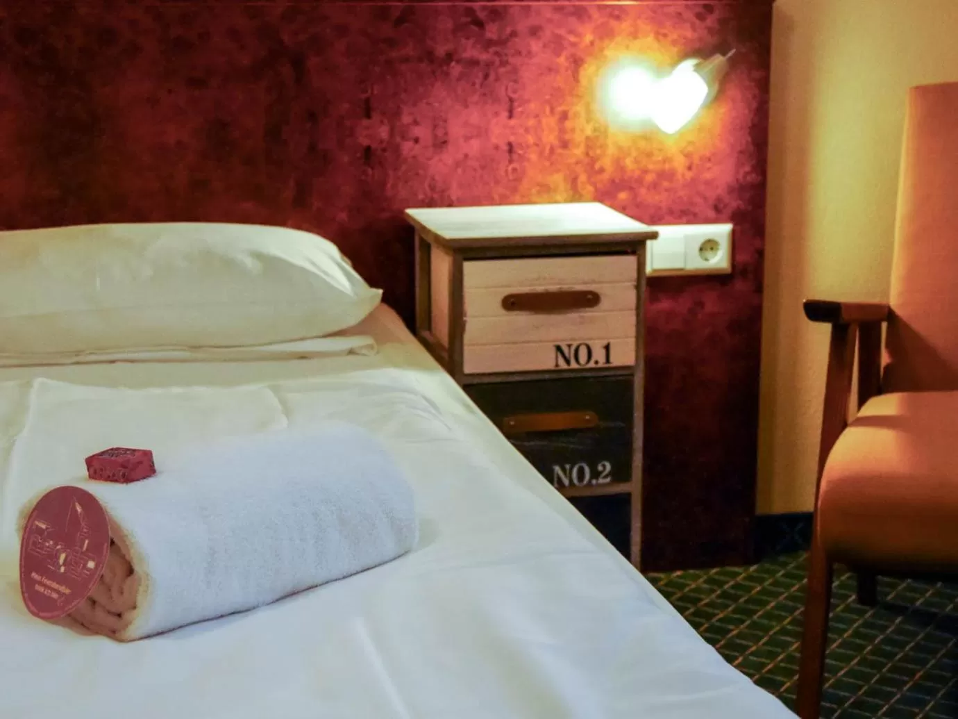 Bed in Hafen 17 Hotel Küche Bar