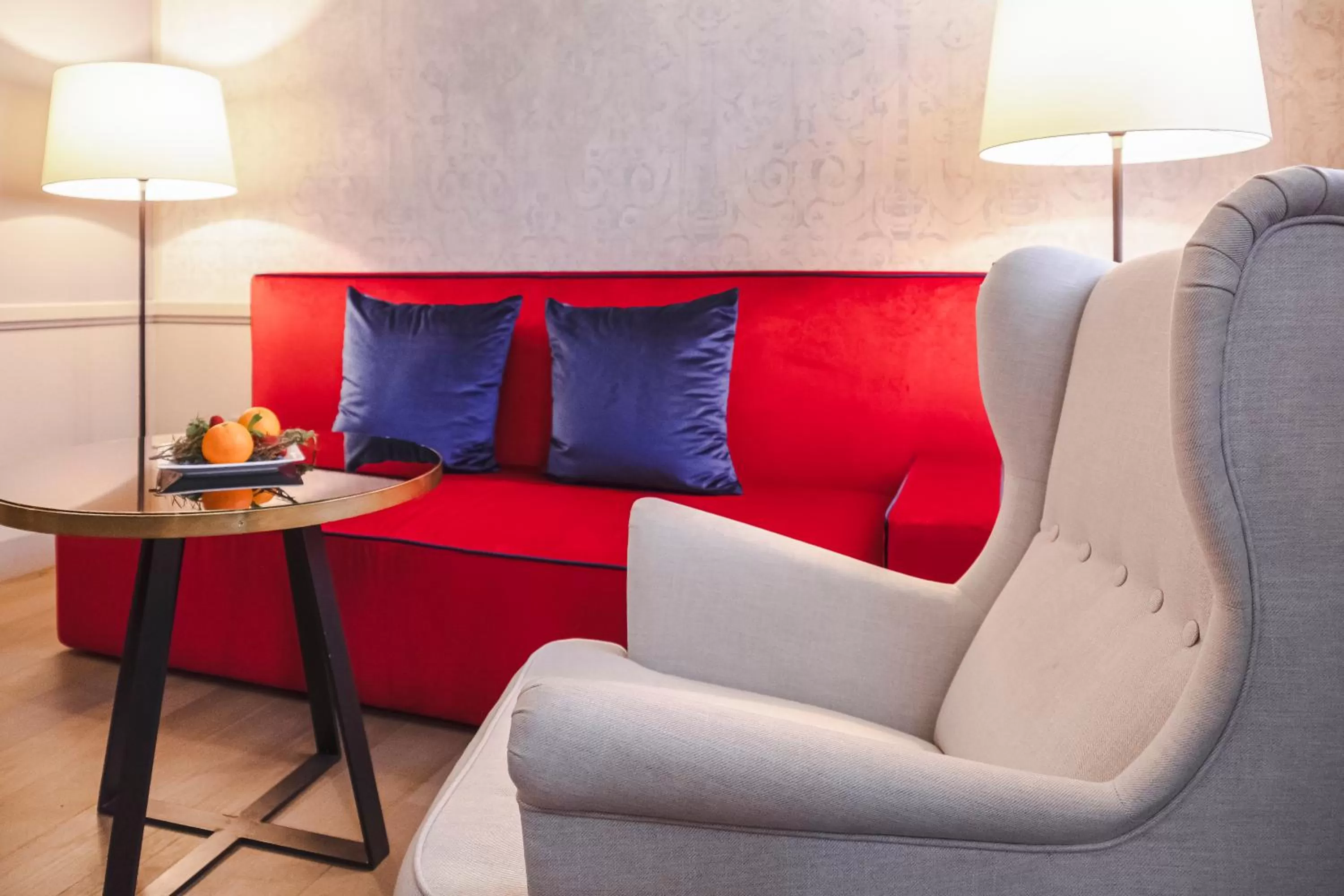 Living room in Palazzo Cornalia