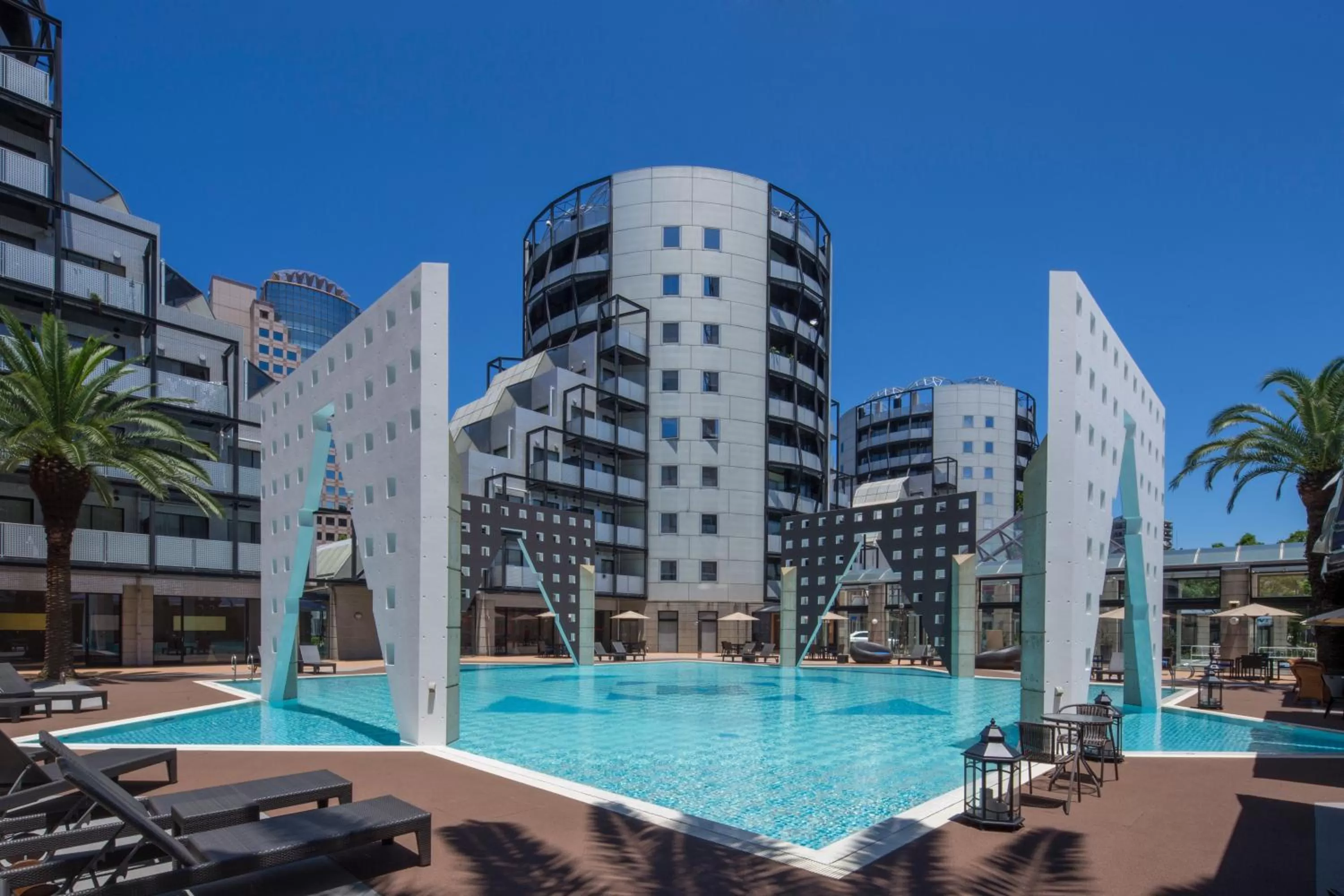 Swimming pool in The Residential Suites Fukuoka