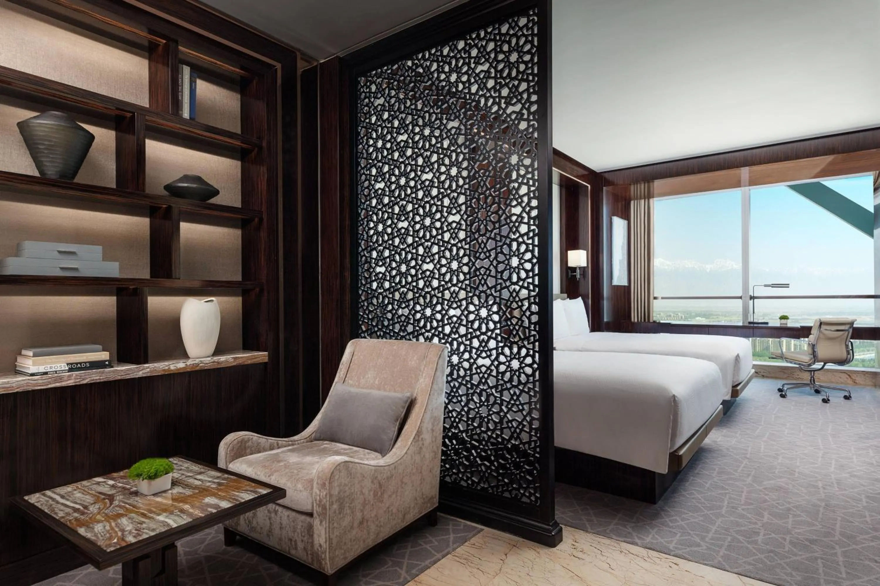 Photo of the whole room, Bed in JW Marriott Hotel Yinchuan