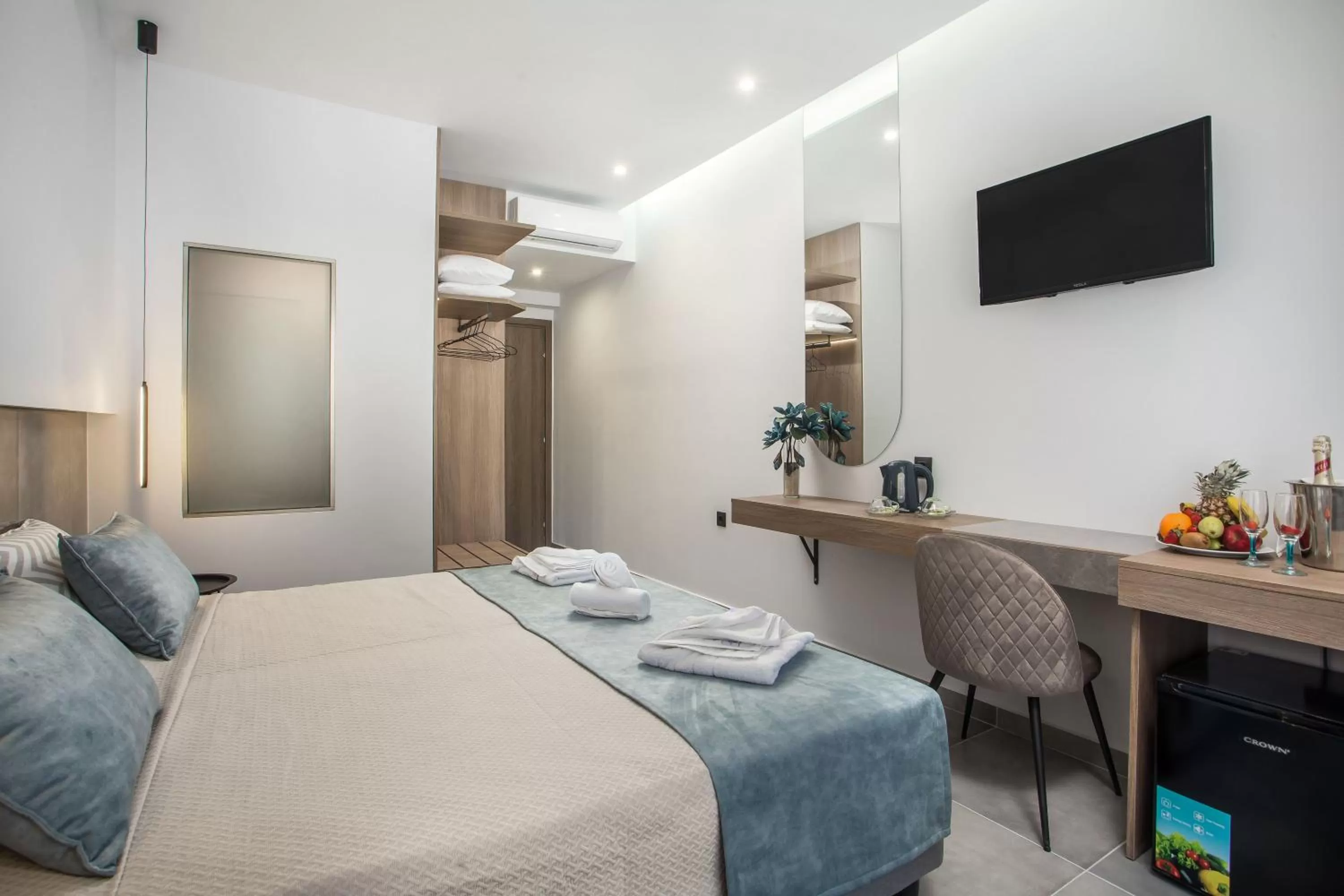 Bed in FRESH HOTEL FALIRAKI