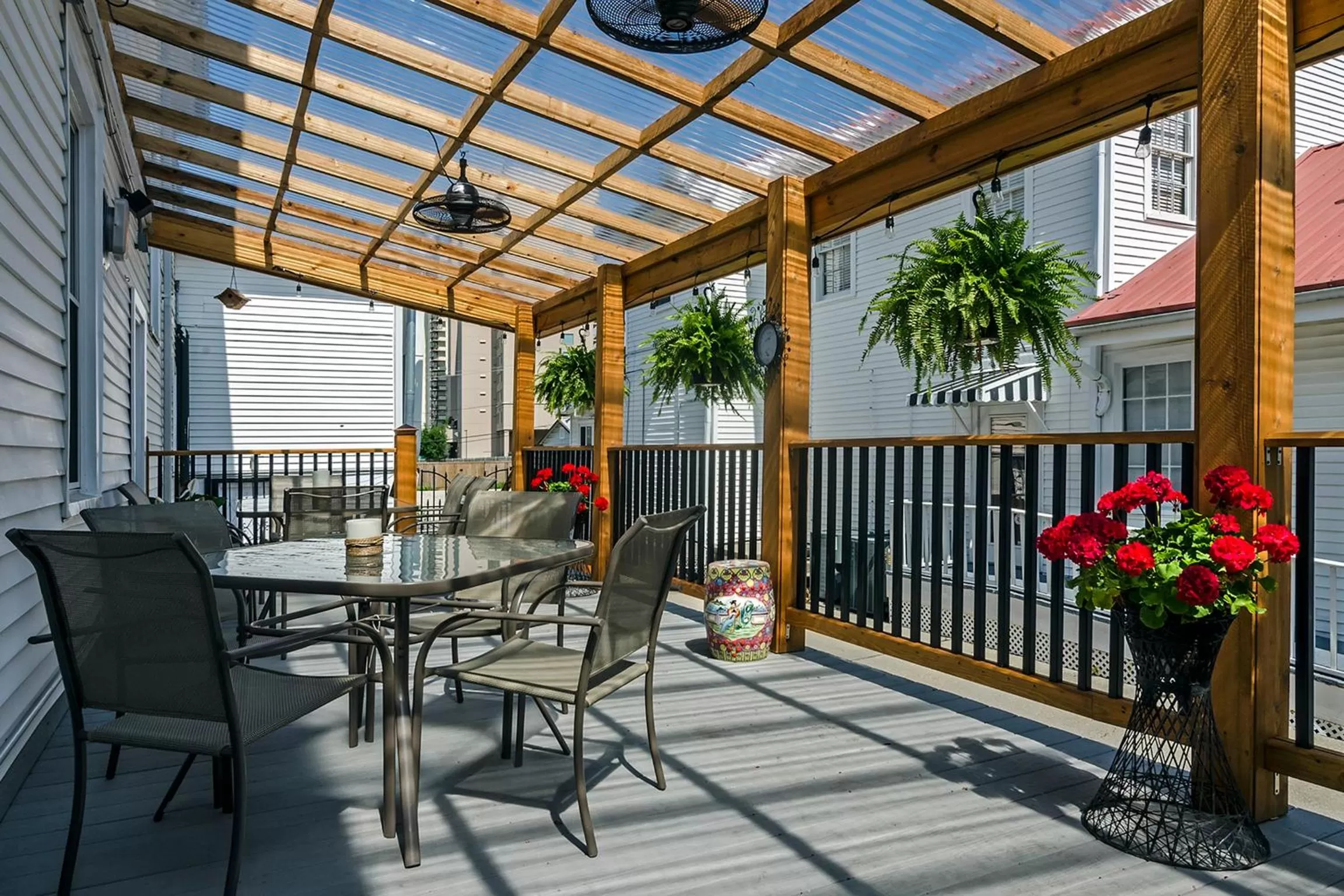 Patio in Rose Manor Bed & Breakfast
