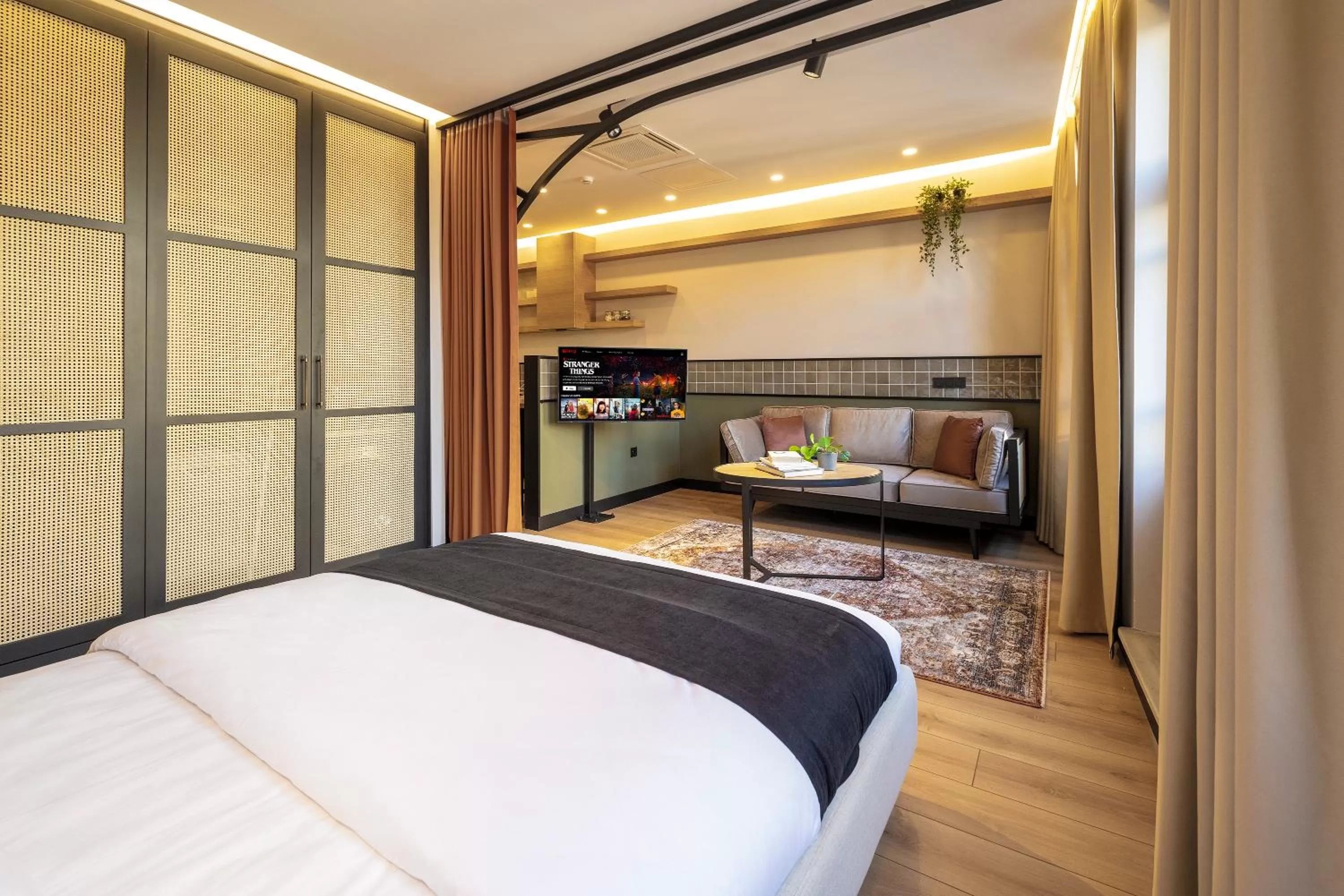 Bed in Upside Apartments