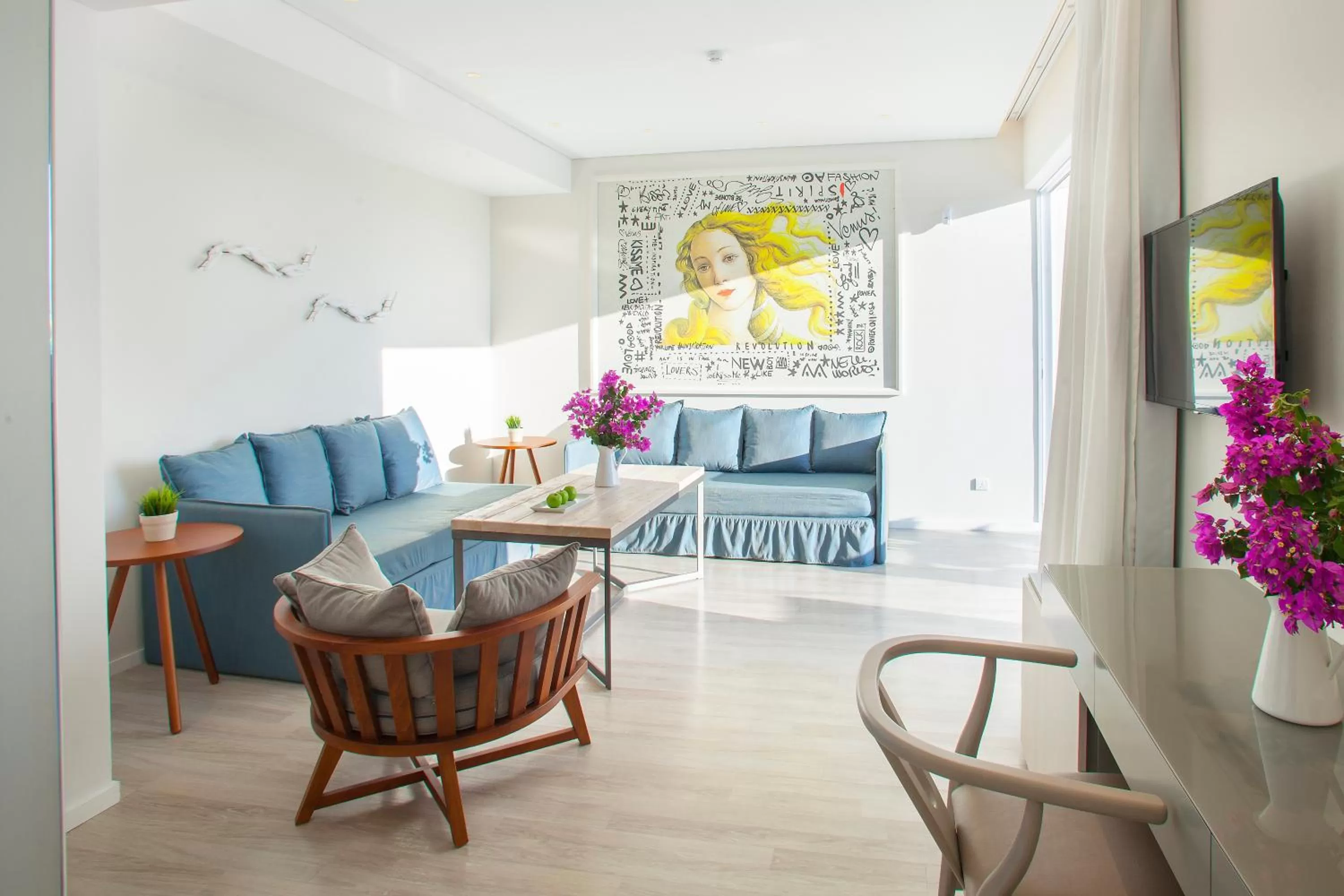 Living room in Aliathon Aegean