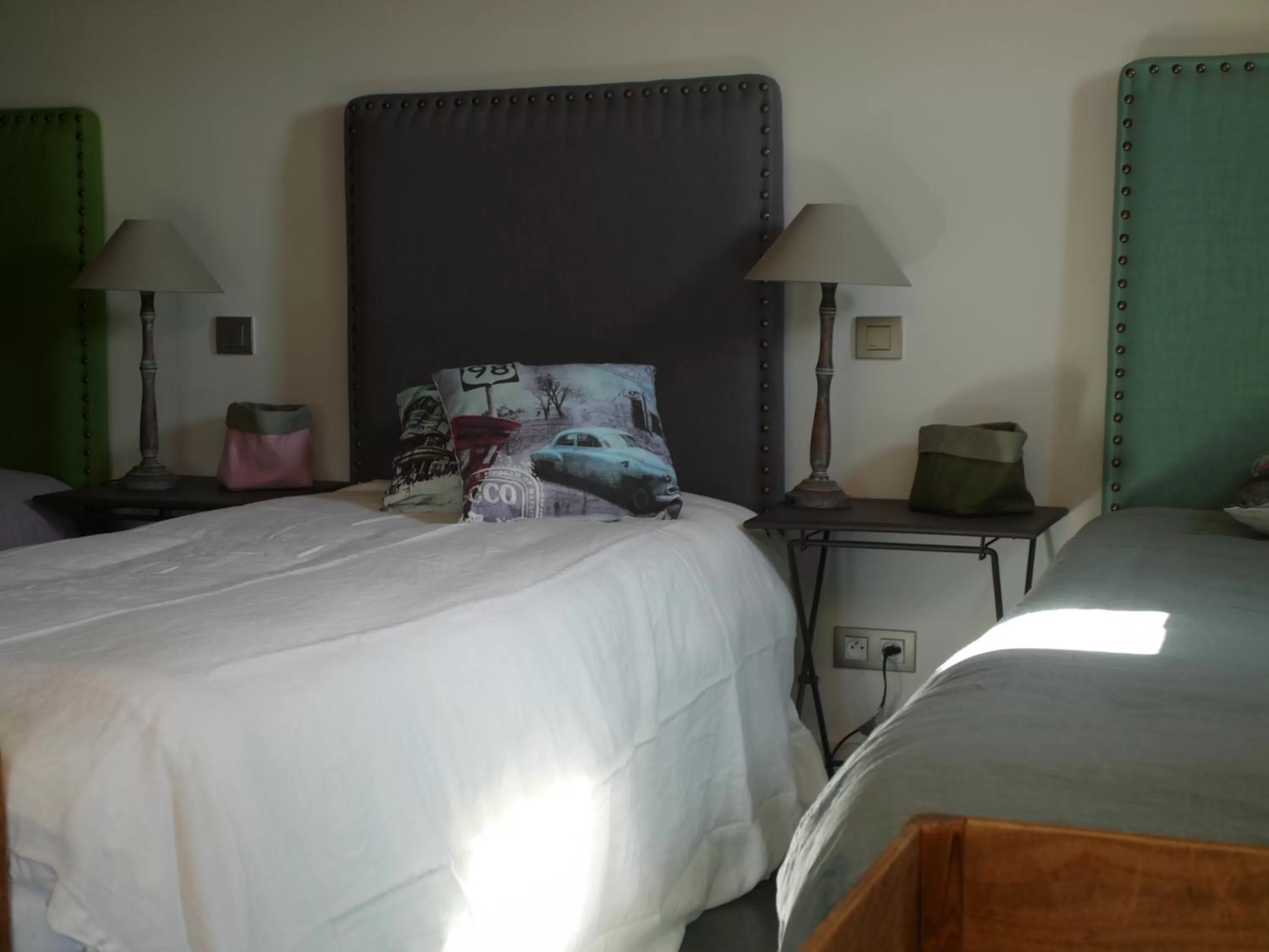 Decorative detail, Bed in La bergerie de Nano