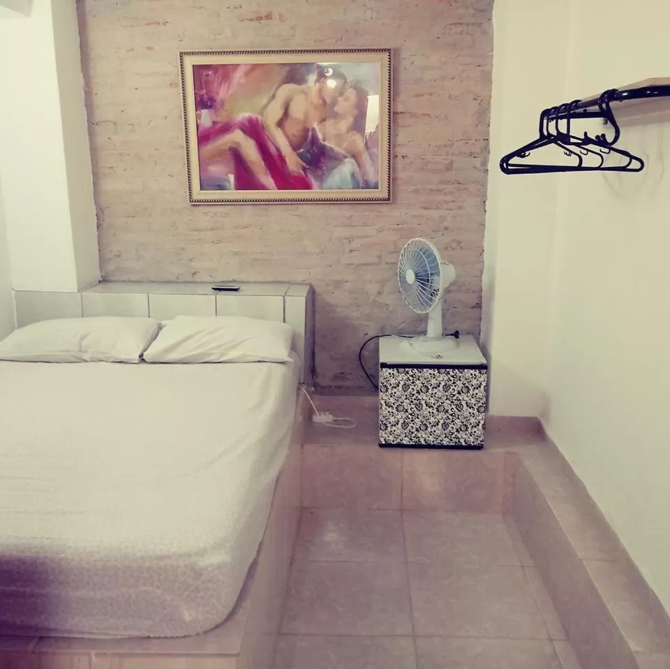 Bed in Pousada Villas