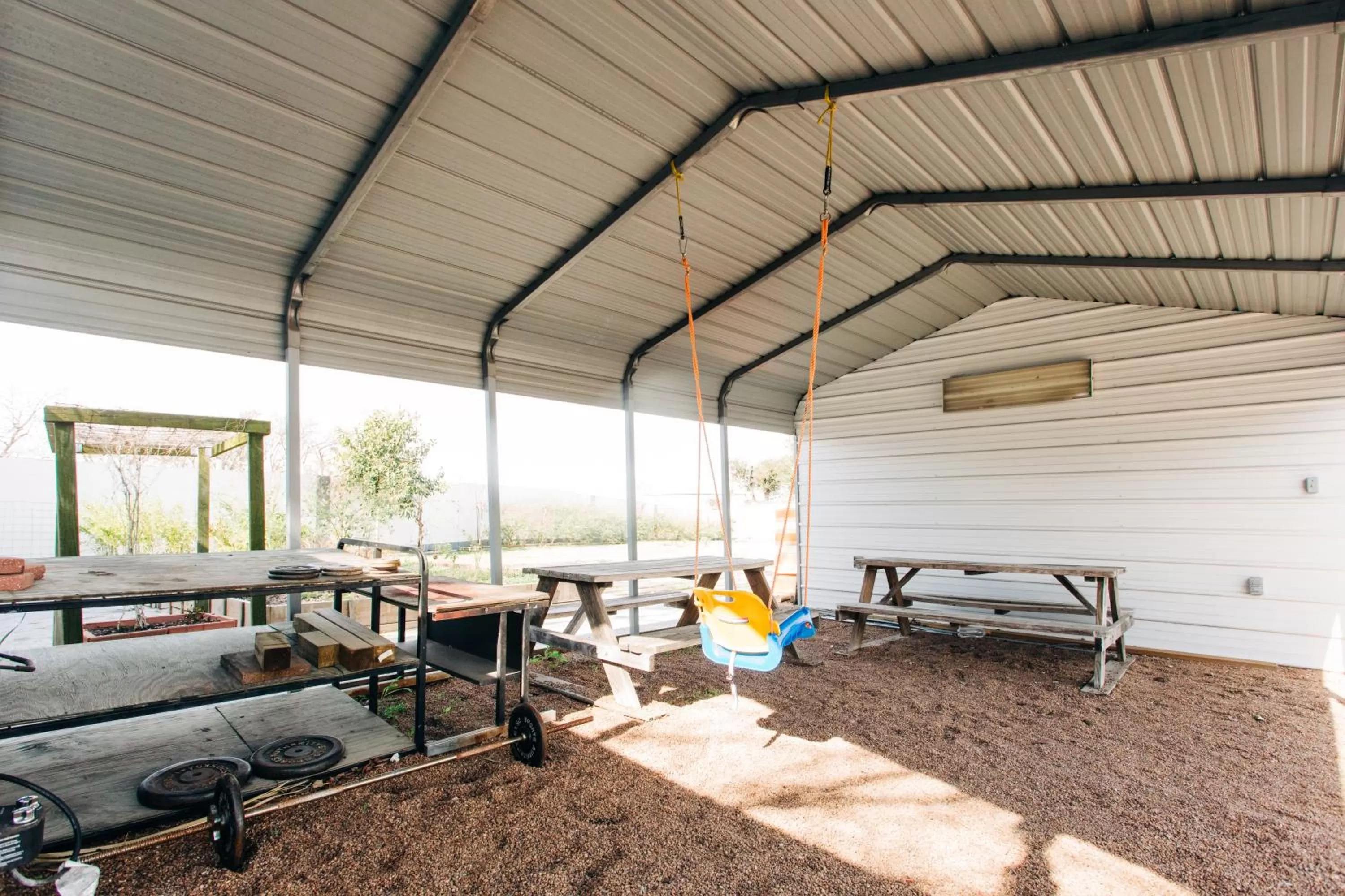 Patio in Space City Inn