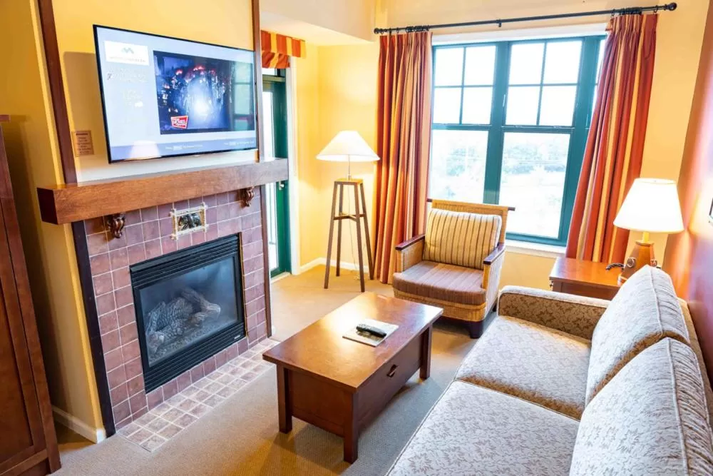 Living room in The Appalachian at Mountain Creek