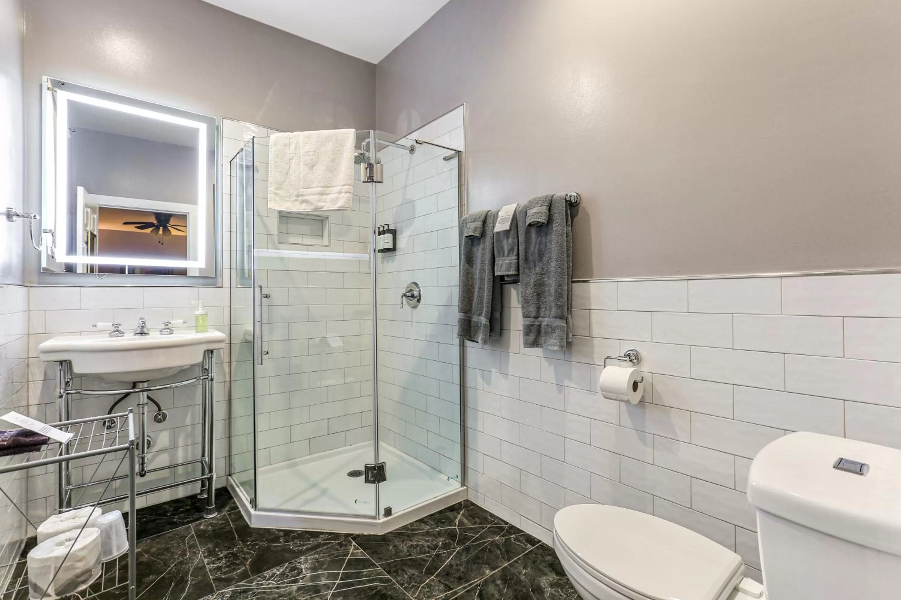 Shower in Rathbone Mansions New Orleans