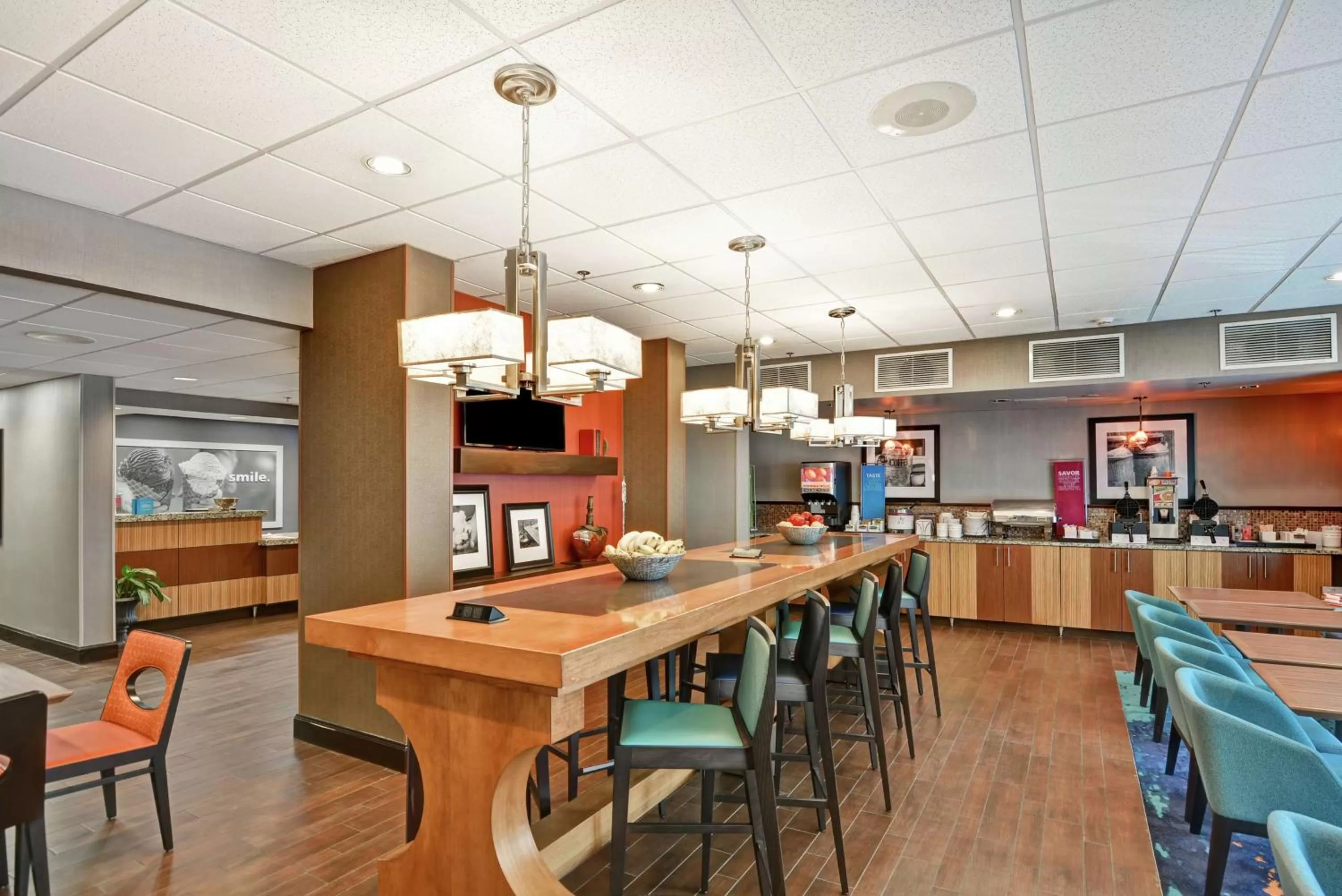 Lobby or reception in Hampton Inn Charlotte-Gastonia