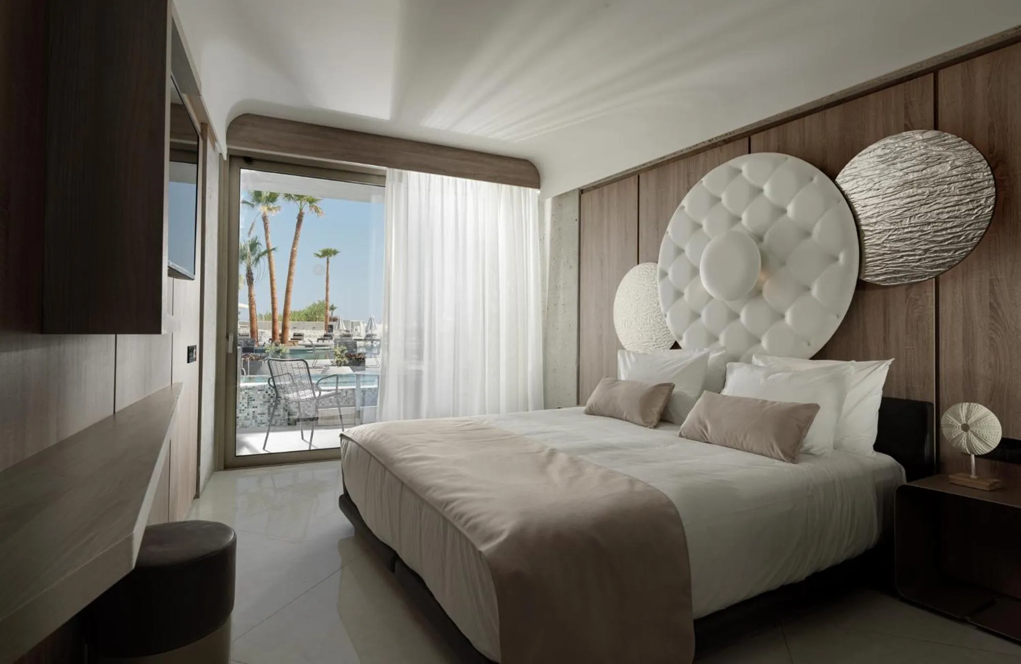 Bedroom, Bed in Nautilux Rethymno by Mage Hotels