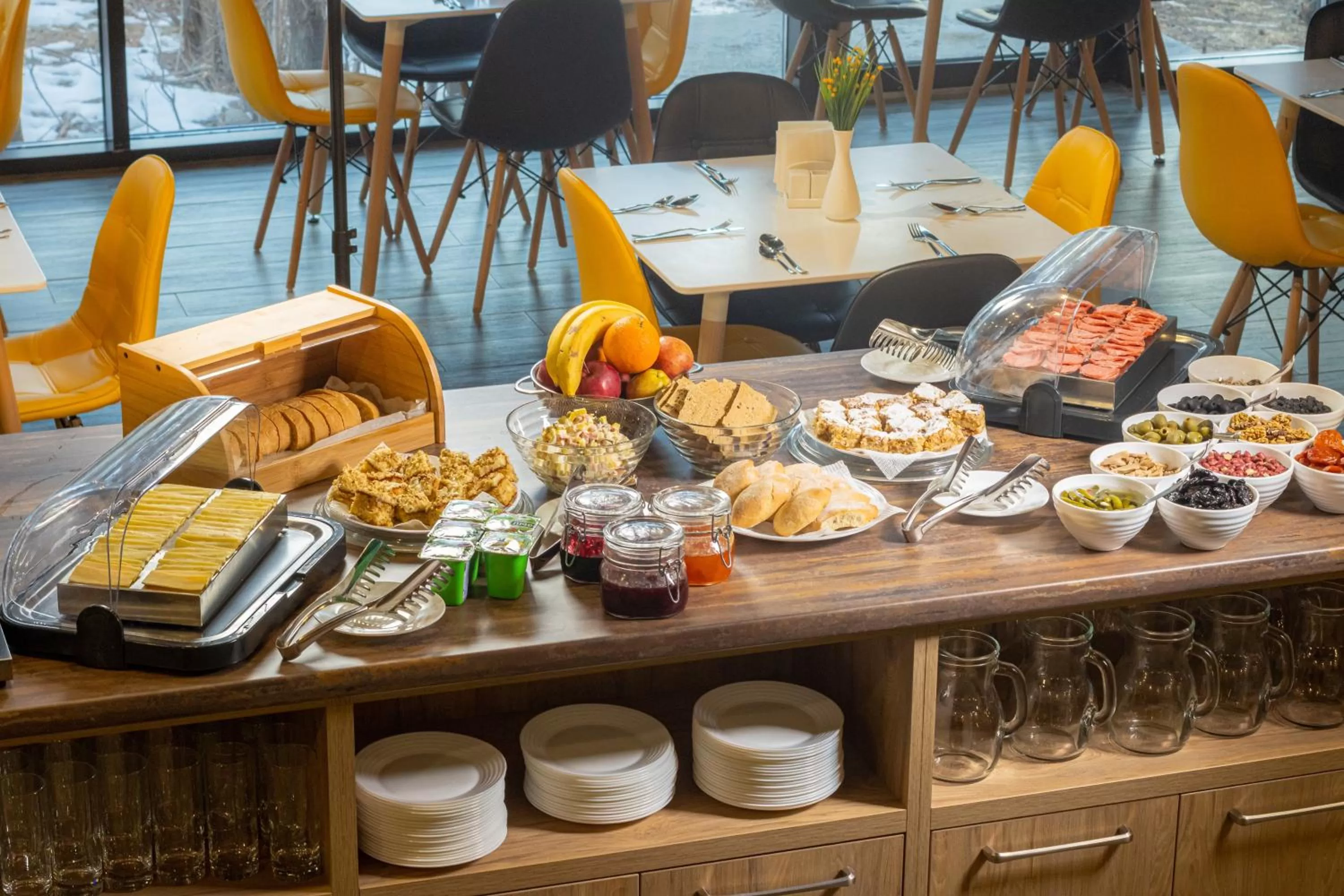 Food and drinks in My hotel Karakol