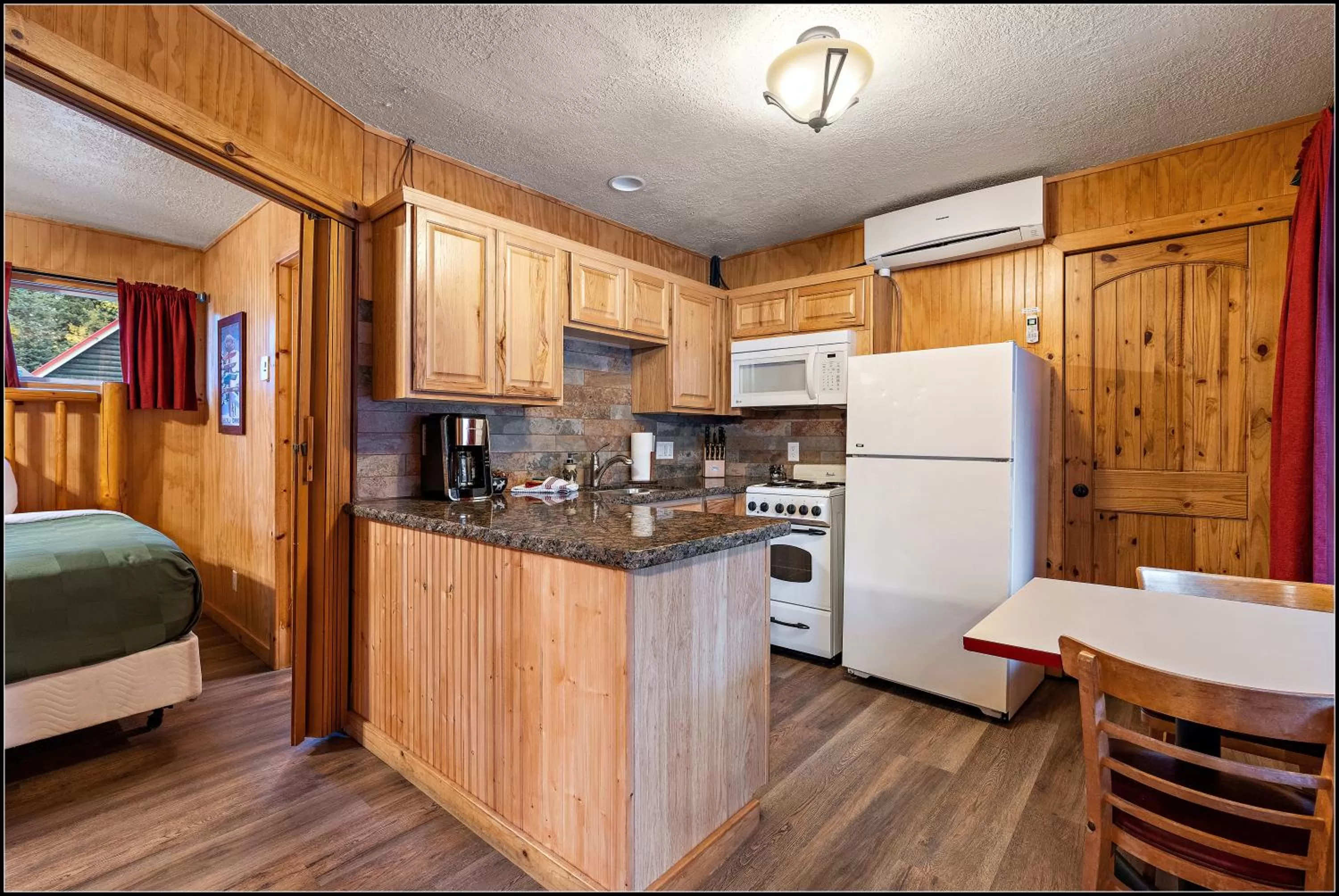 Bed in Brundage Bungalows