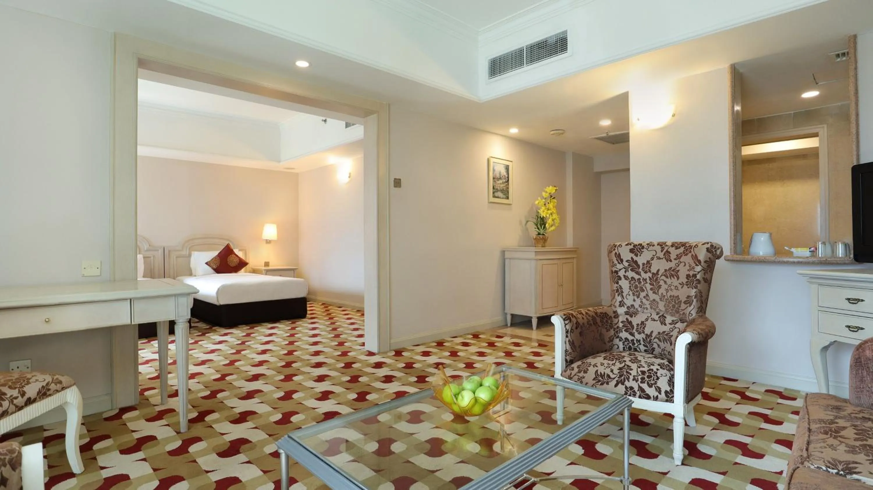 Seating area, Bed in Berjaya Waterfront Hotel, Johor Bahru