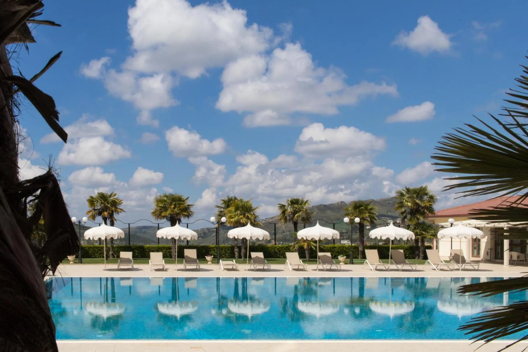 Pool view in Hotel Federico II