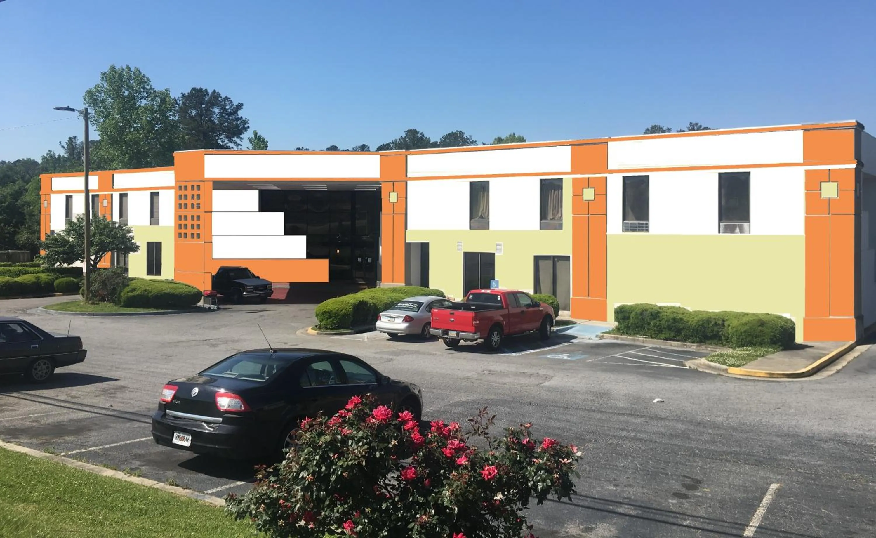 Property building in Red Carpet Inn-Macon