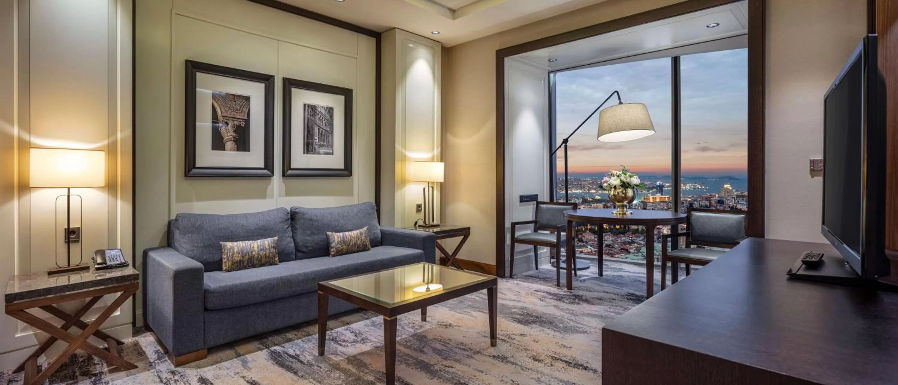 Living room in Hilton Istanbul Bomonti