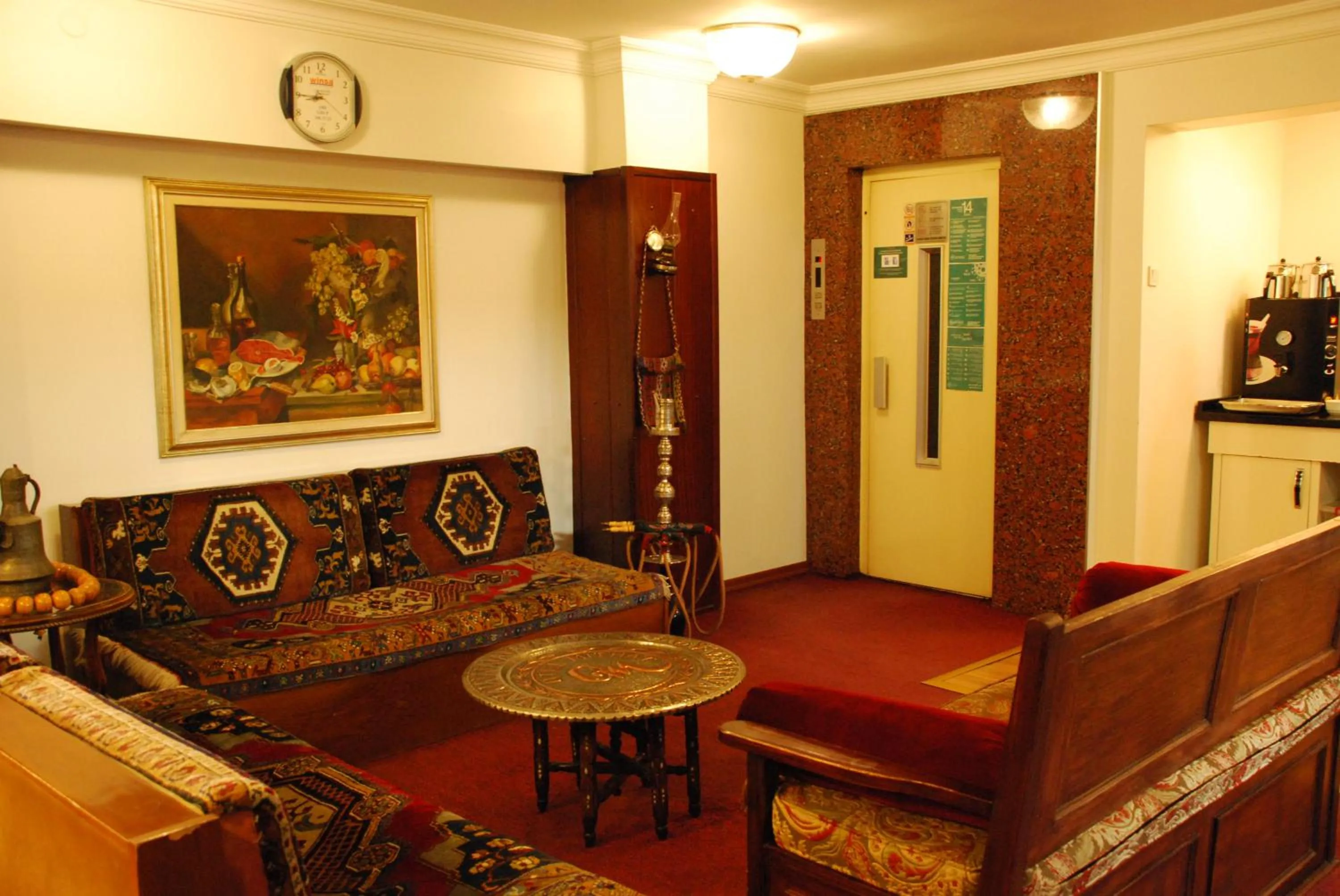 Seating area in Hotel Mithat