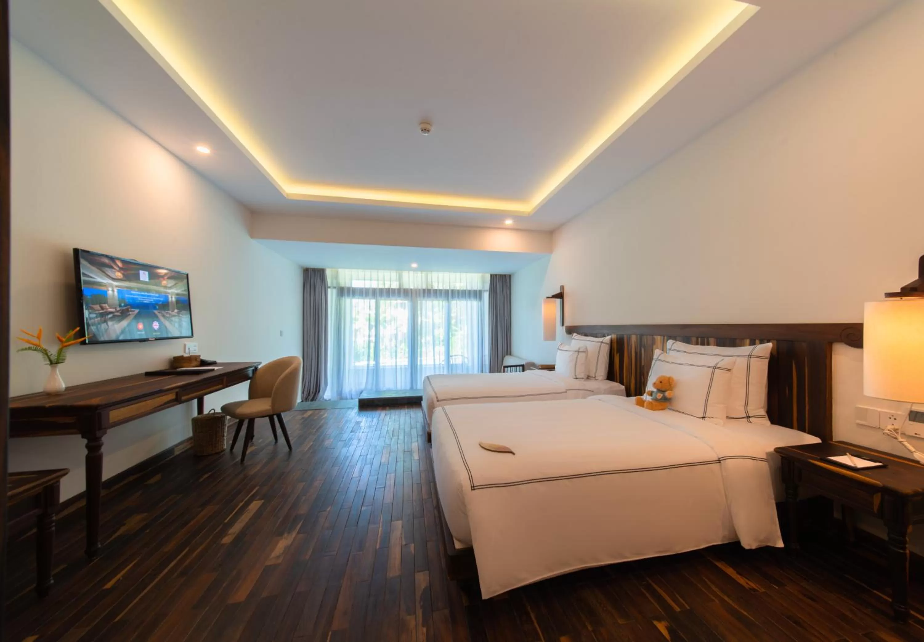 Bed in Alibu Resort Nha Trang