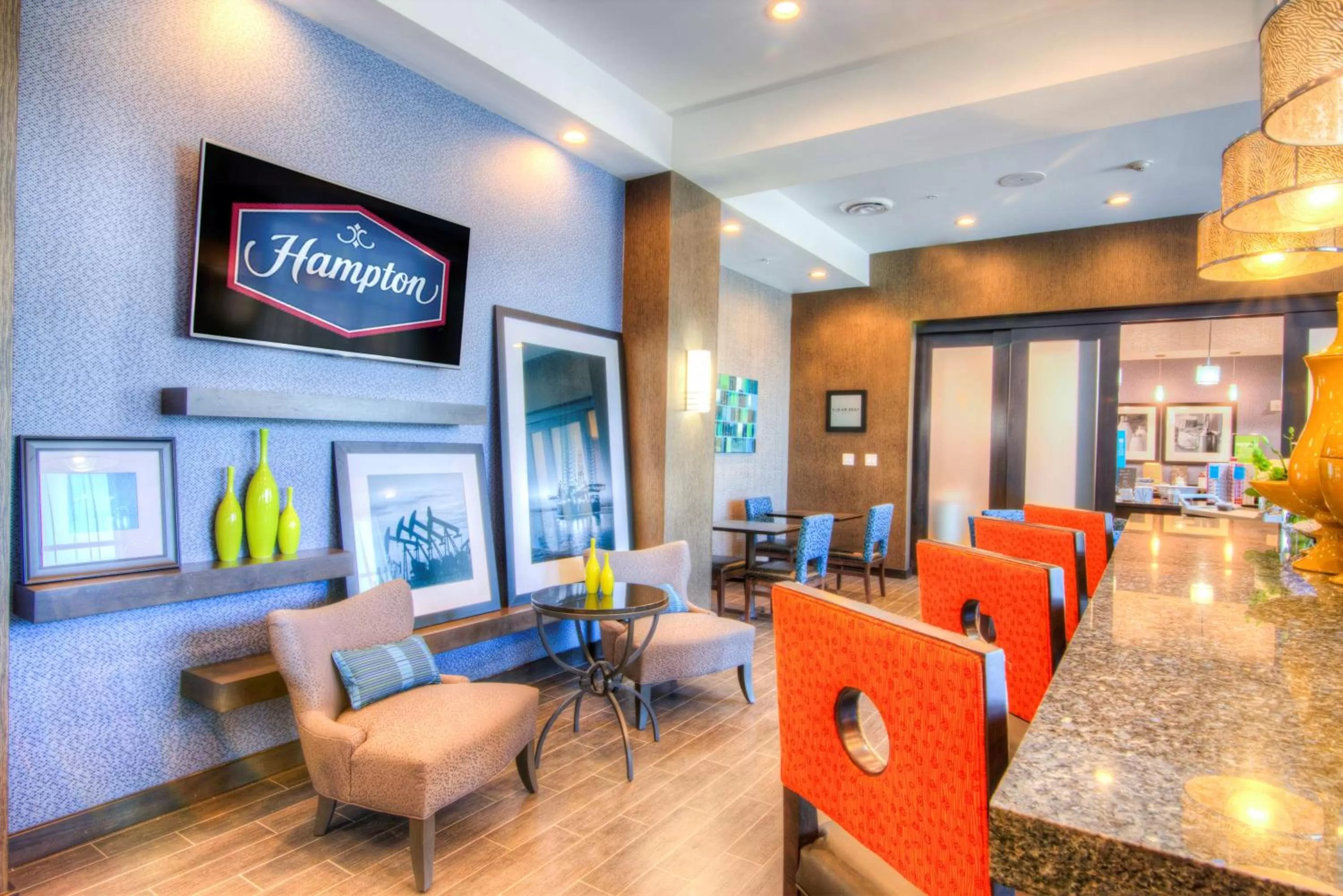 Lobby or reception in Hampton Inn Houston I-10 East, TX