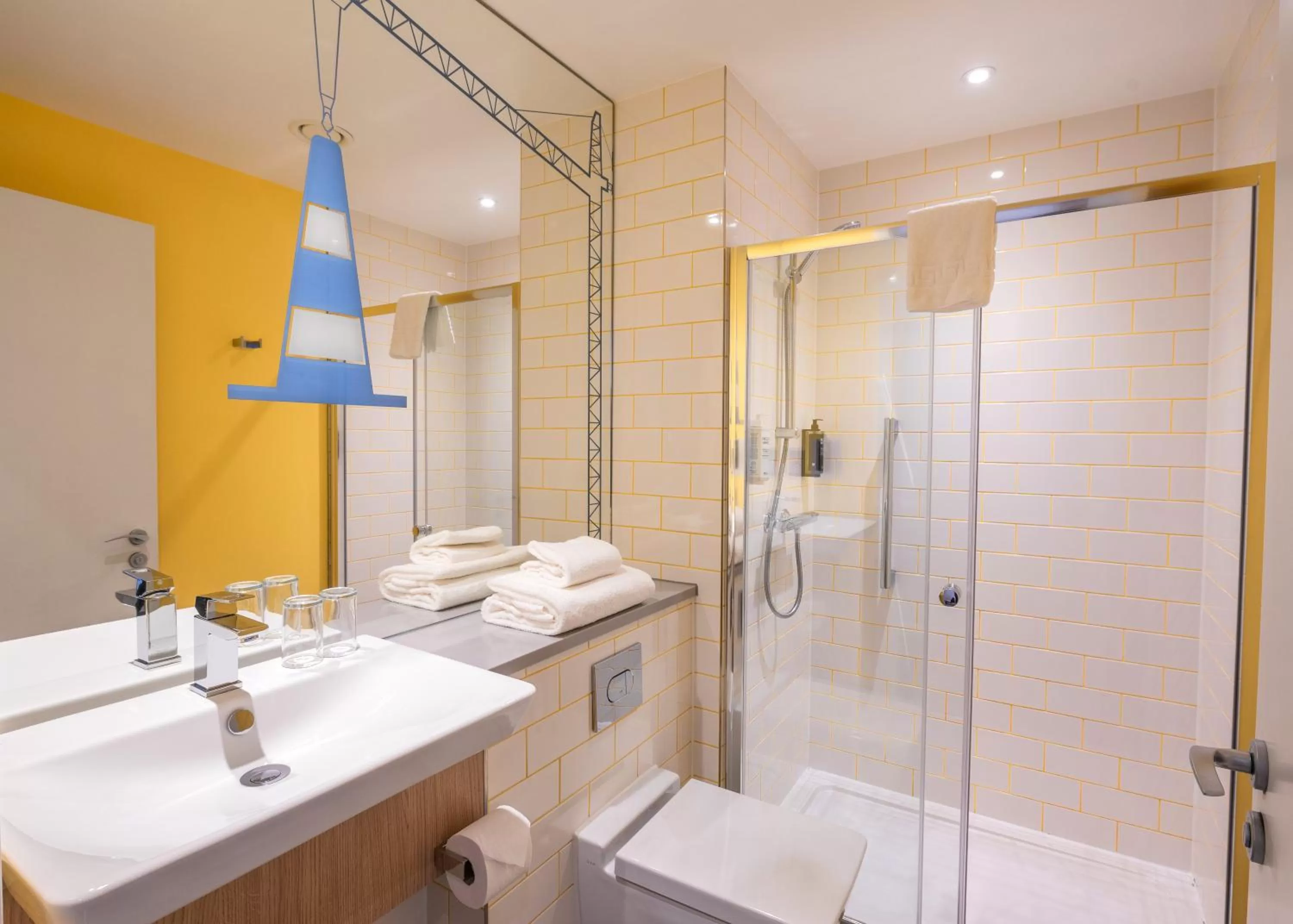 Bathroom in ibis Styles Glasgow Centre George Square