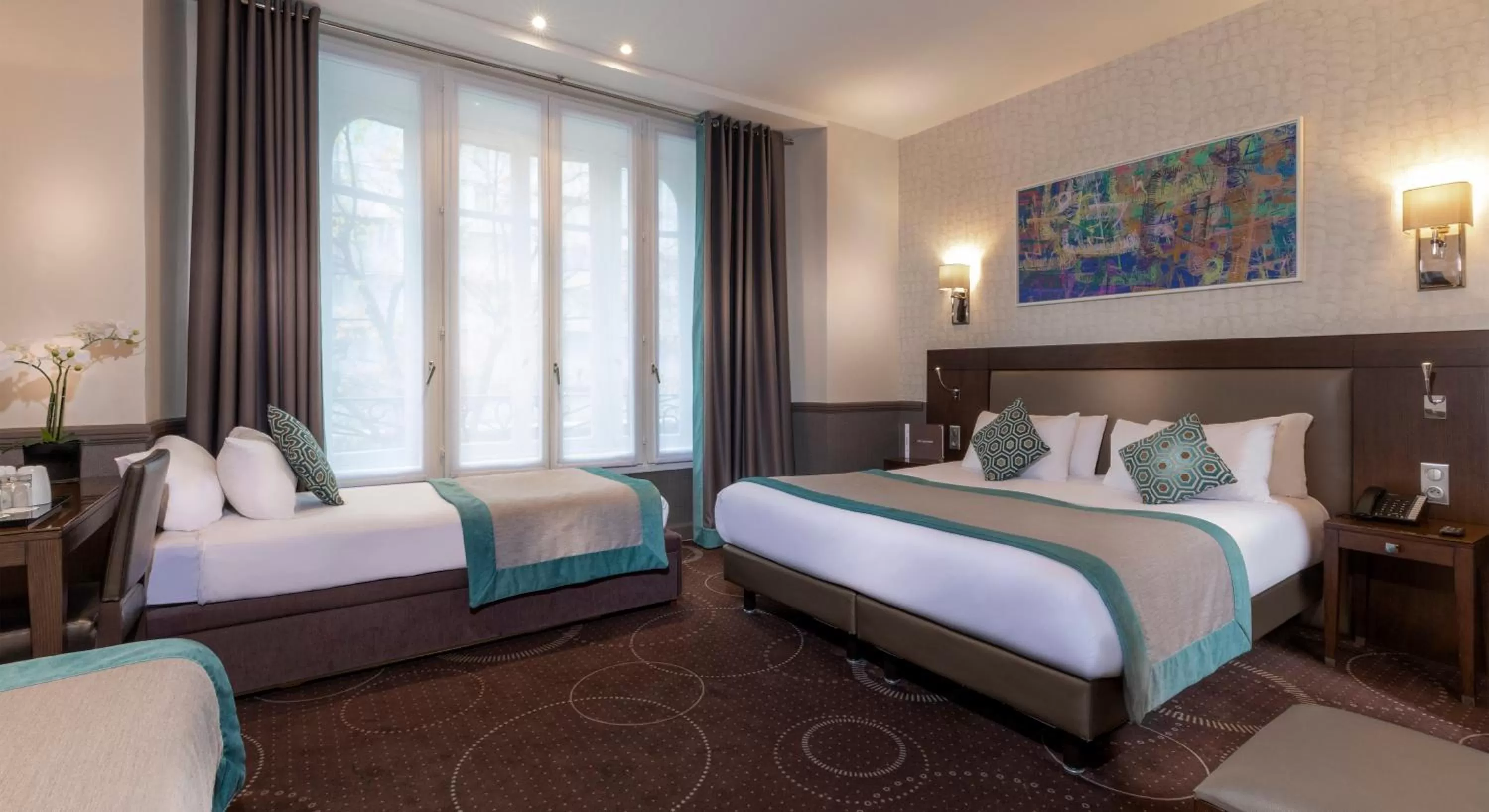 Bedroom, Bed in Elysées Ceramic