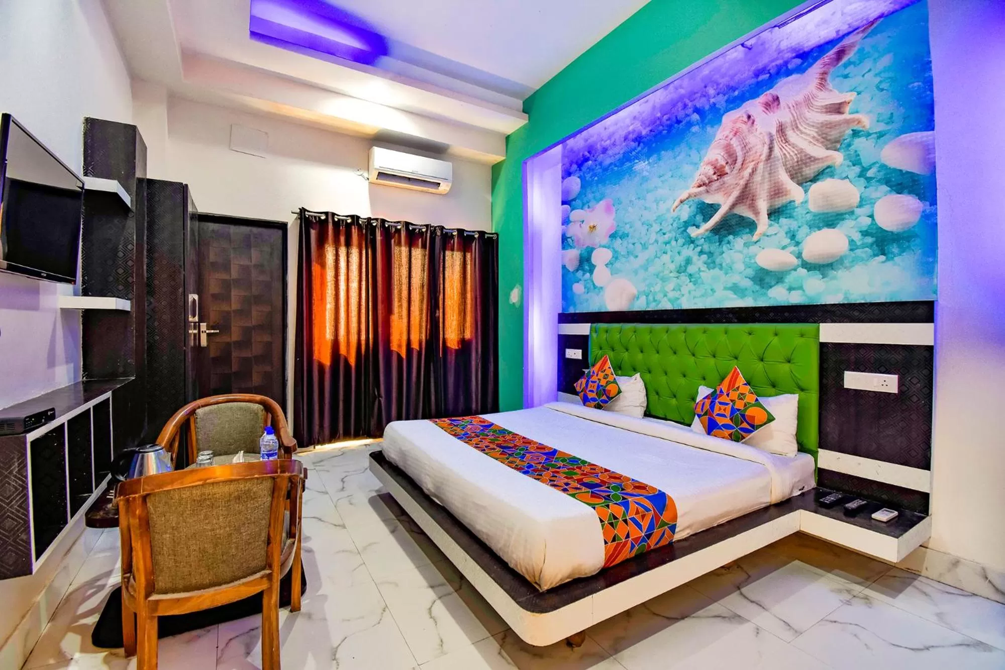 Bed in FabHotel Prime Sumanglam