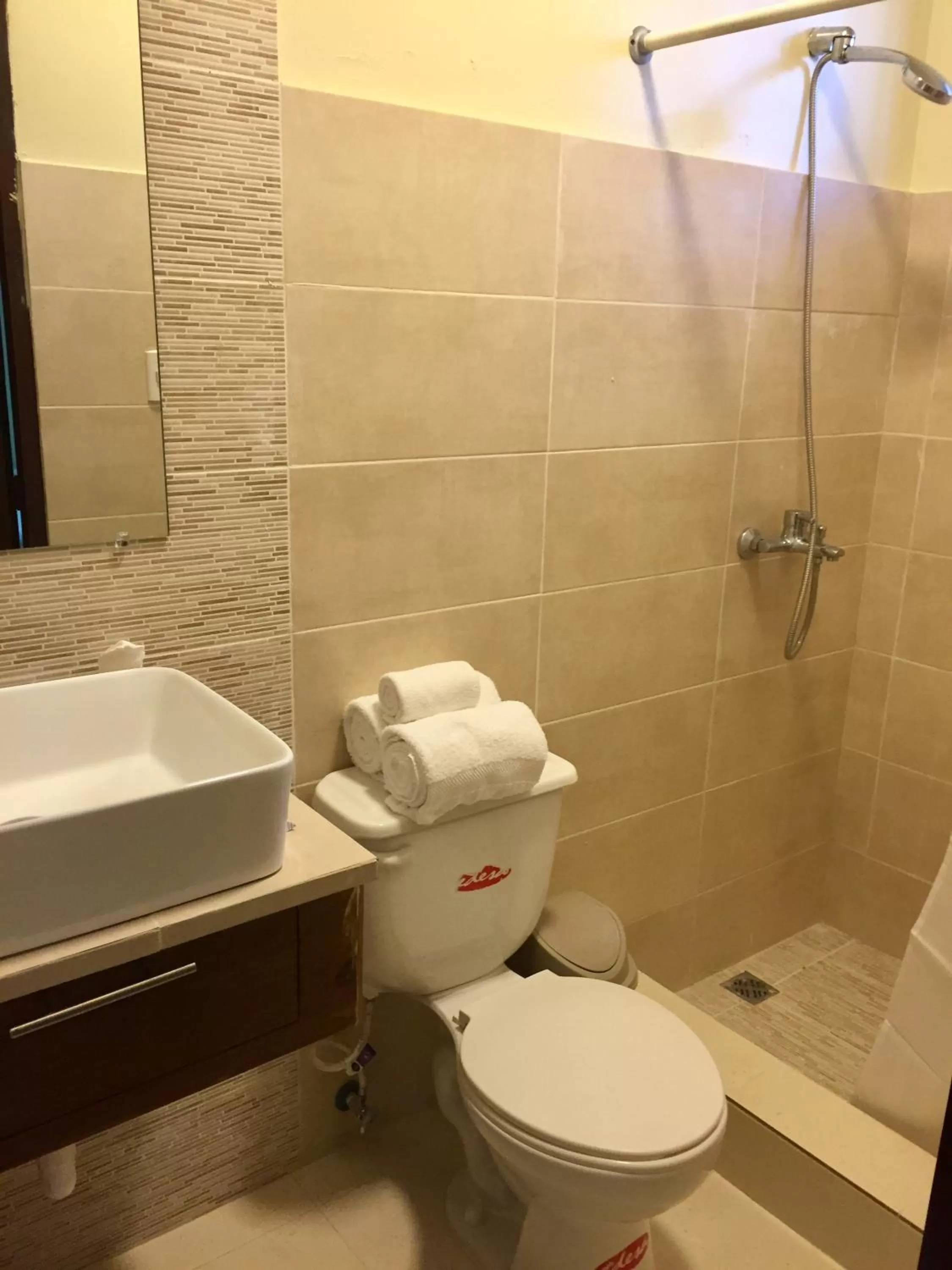 Decorative detail, Bathroom in Hotel Yamilí