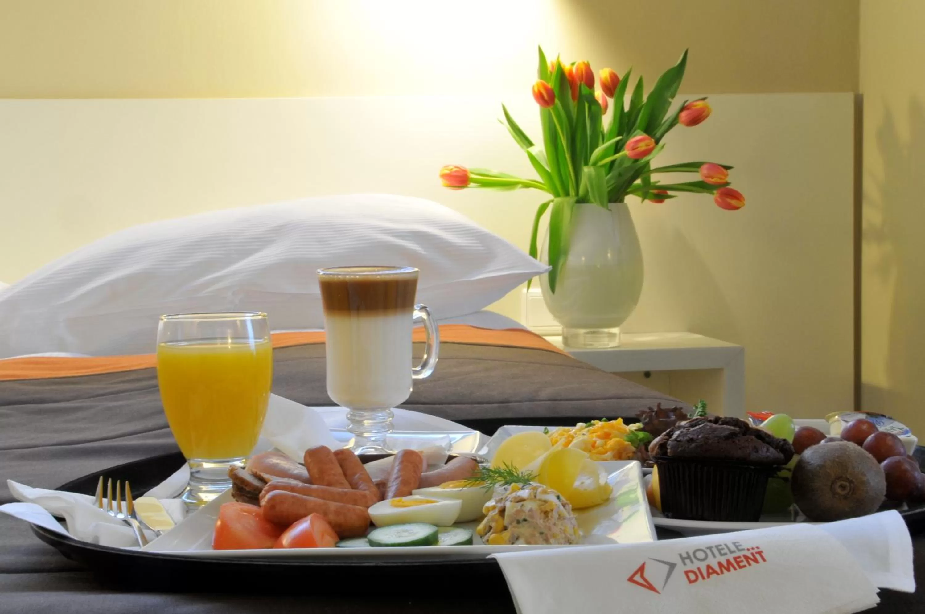 Food and drinks, Bed in Park Hotel Diament Wroclaw