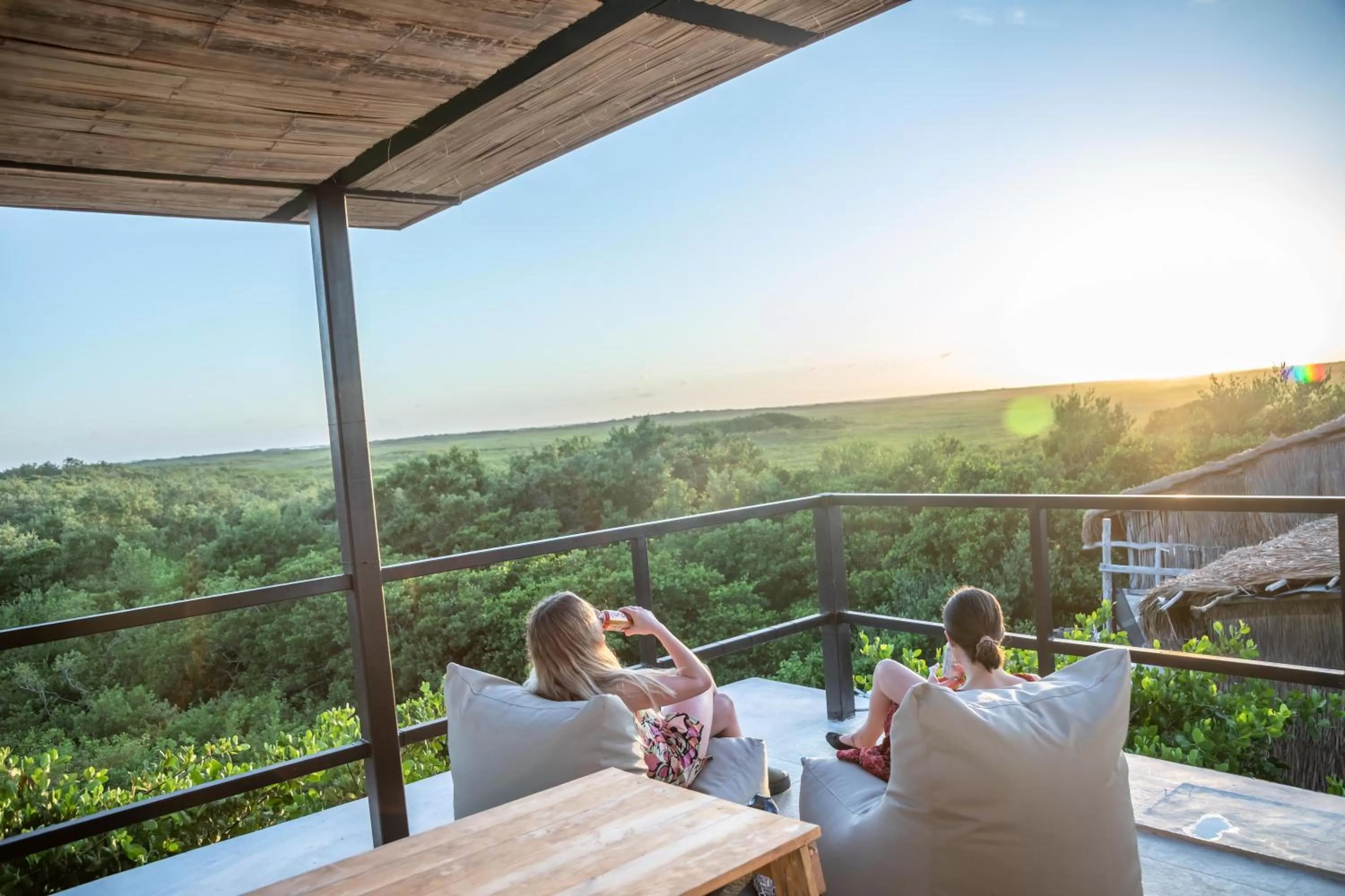 Communal lounge/ TV room in Suites Tulum