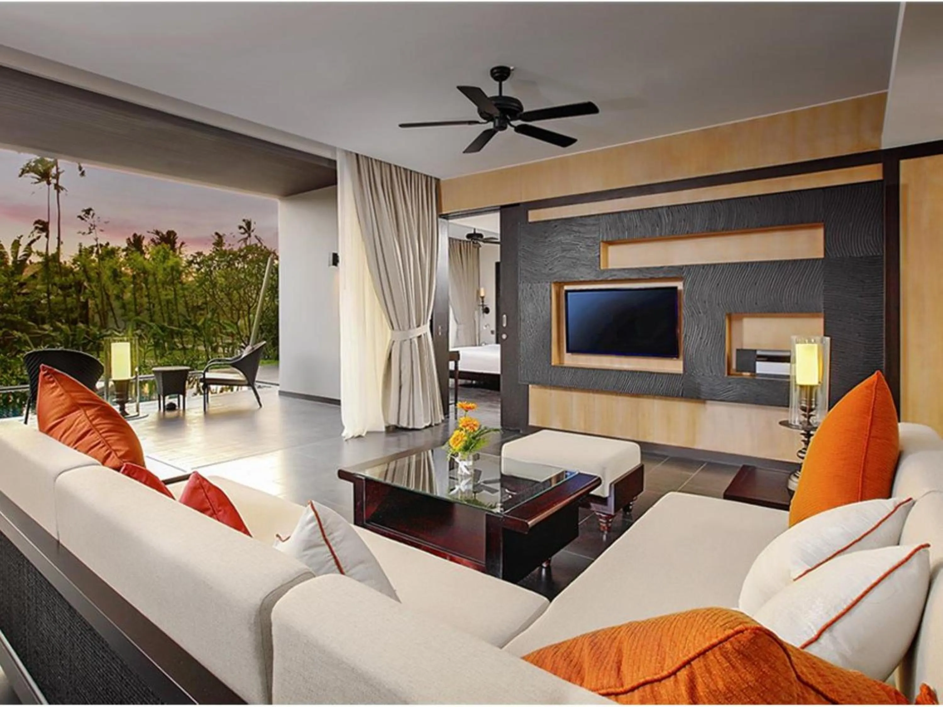 Living room in Peace Blue Naiharn Naturist Resort Phuket SHA Extra Plus