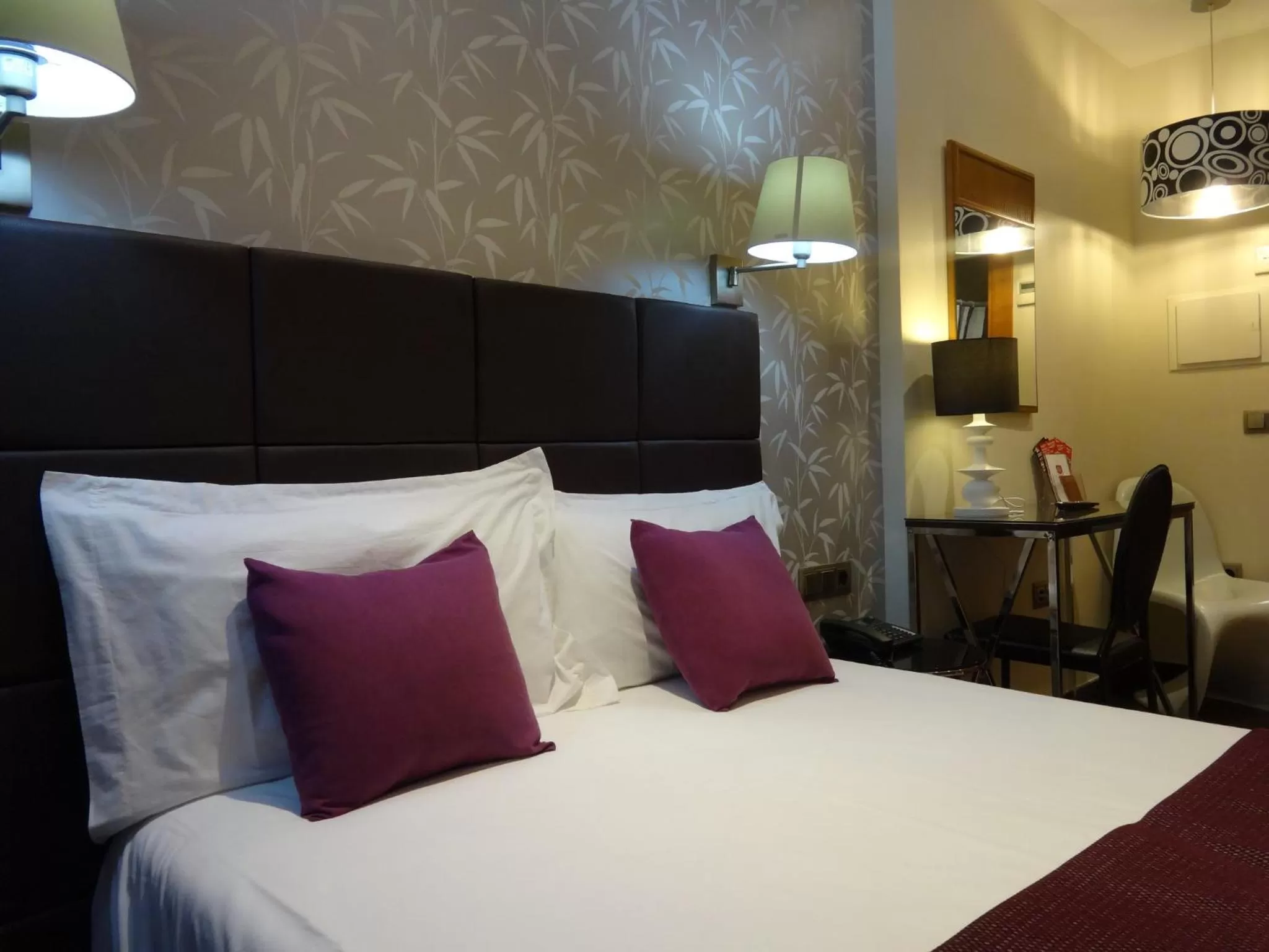 Bed in Hotel Lloret Ramblas