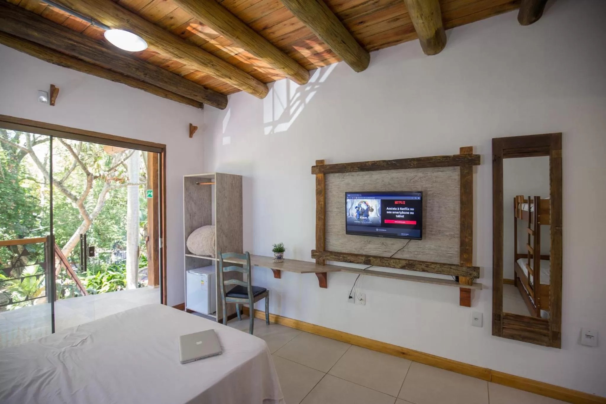 Bed in Hotel Chácara das Flores