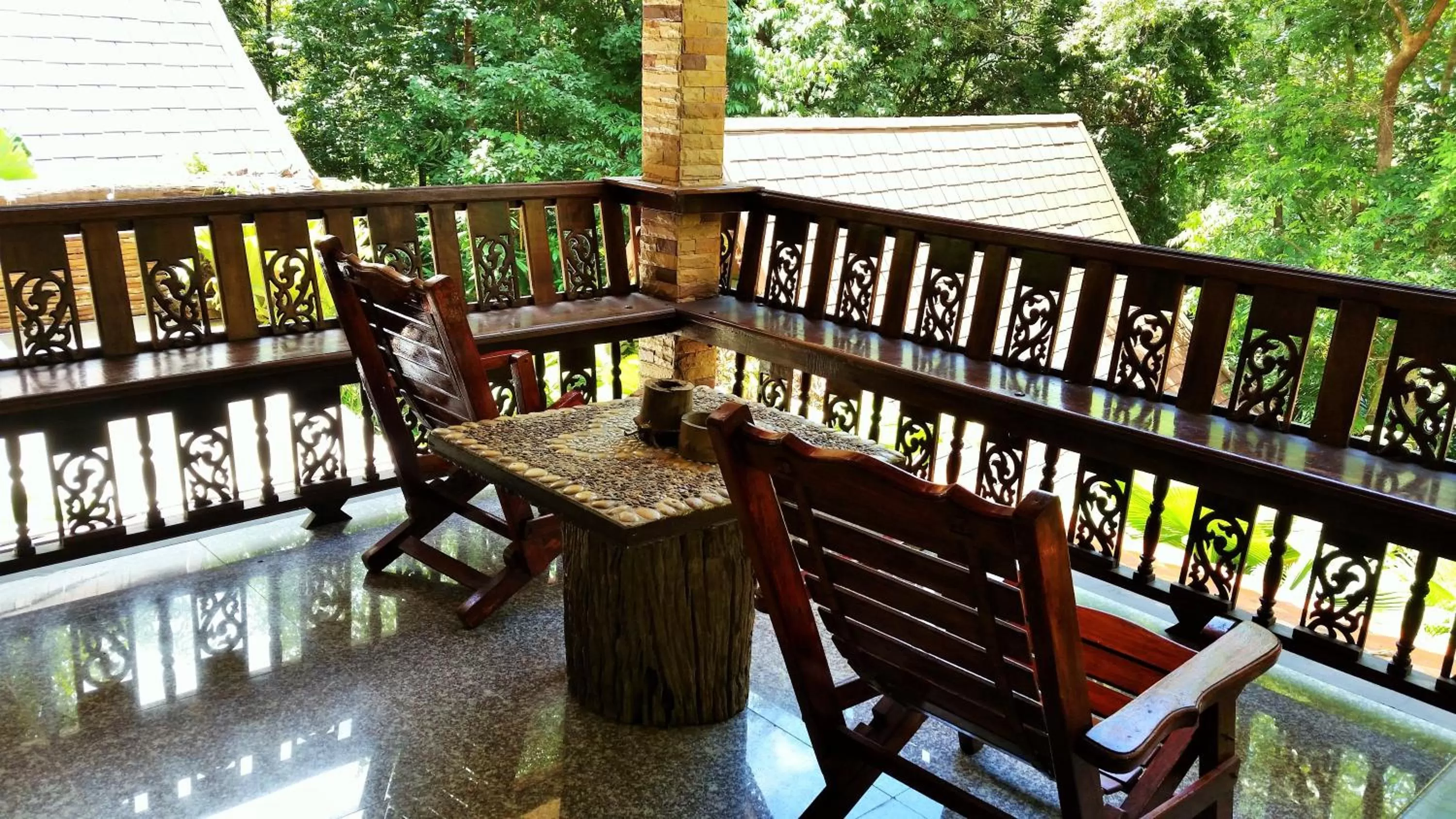 Balcony/Terrace in Khao Sok Las Orquideas Resort