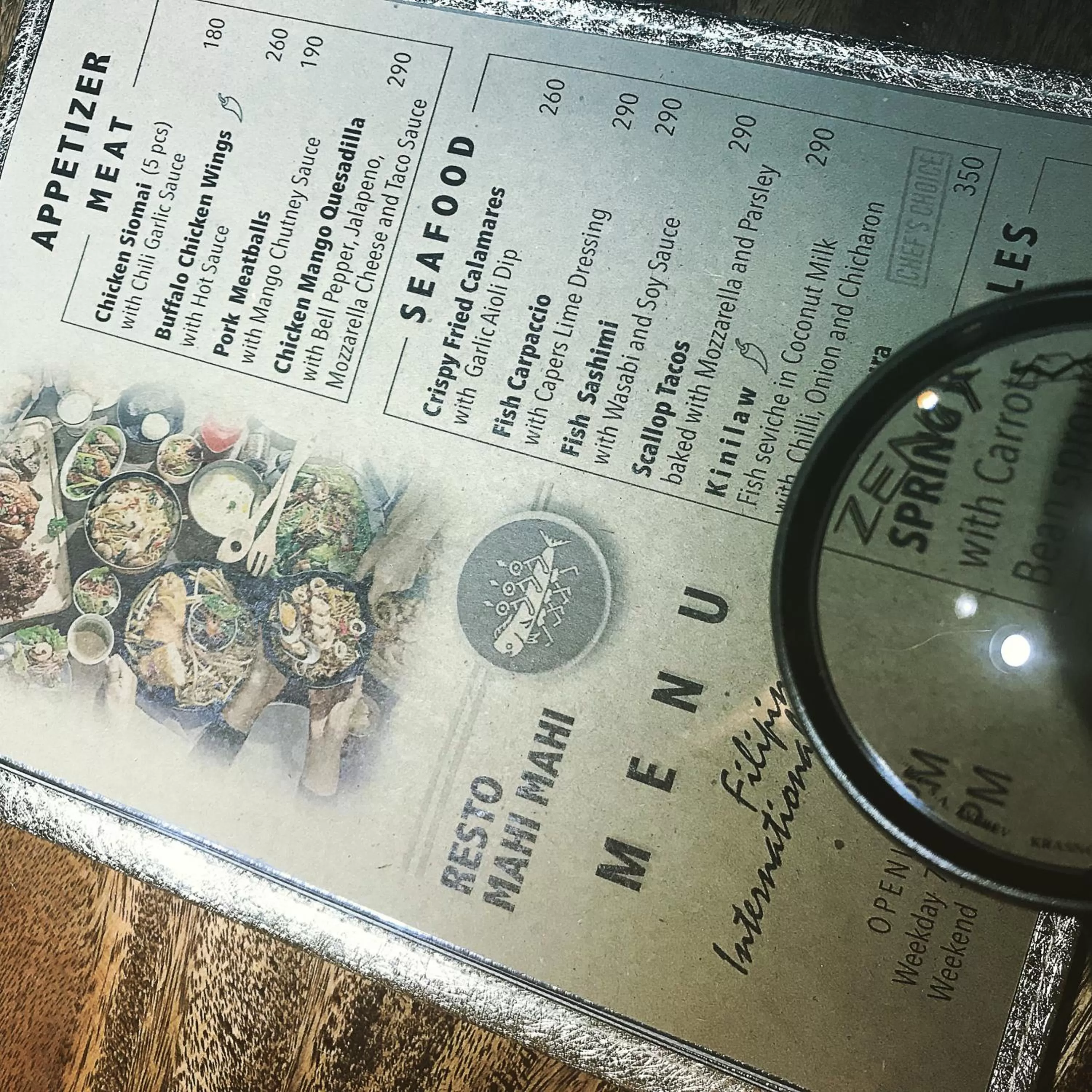 Restaurant/places to eat in Mahi Mahi Dive Resort