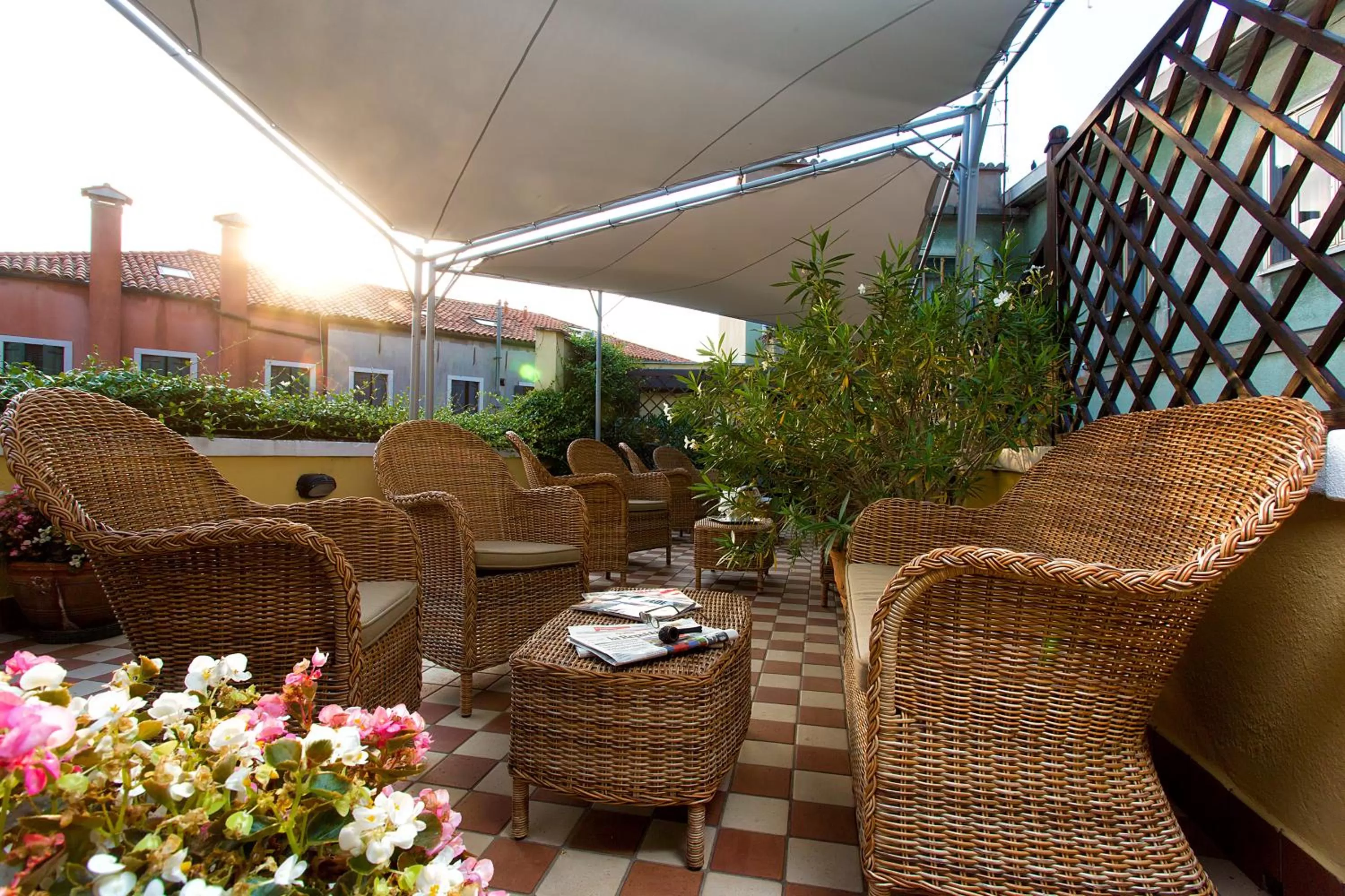 Patio in Hotel Conterie