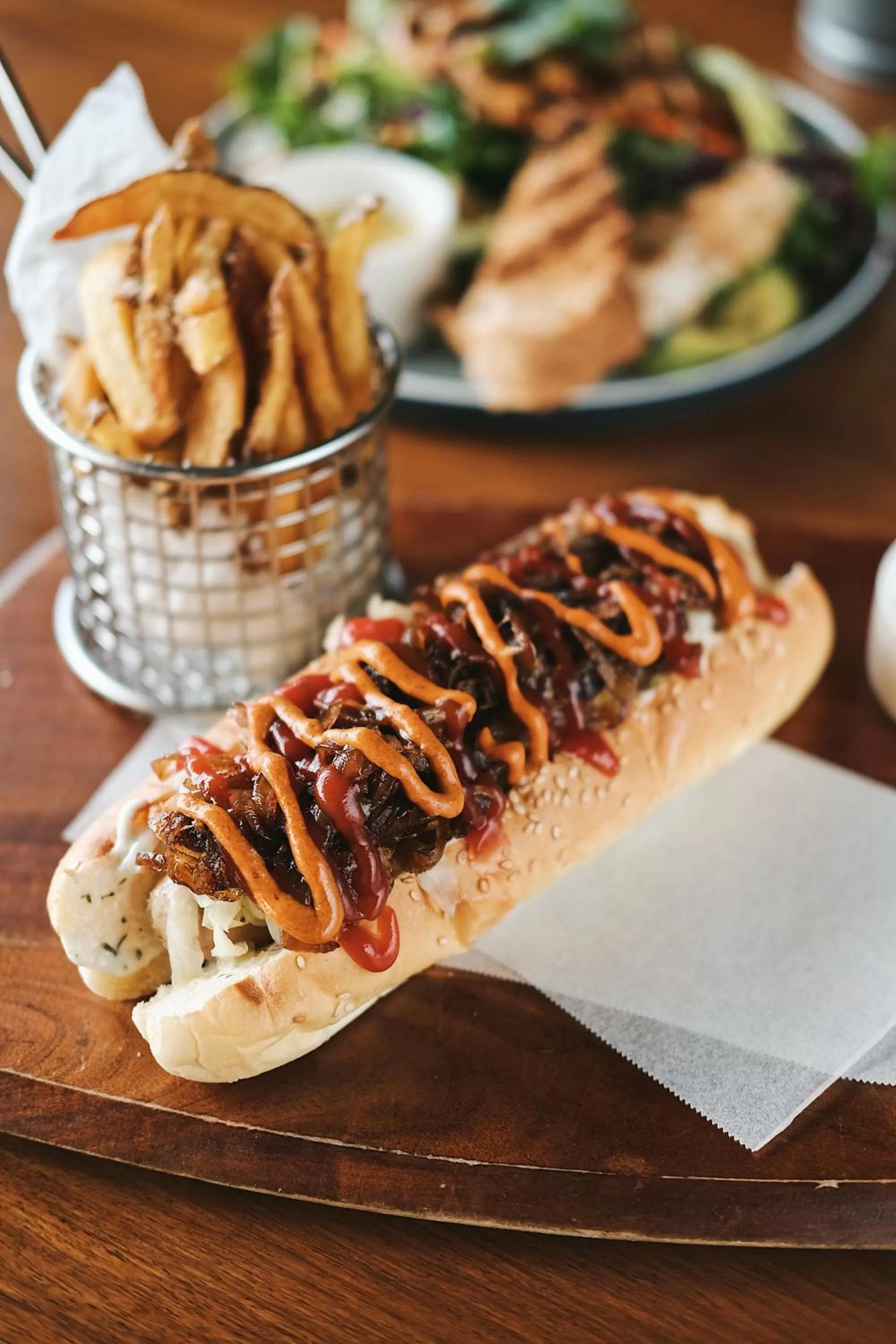Food close-up in Mahogany Hotel
