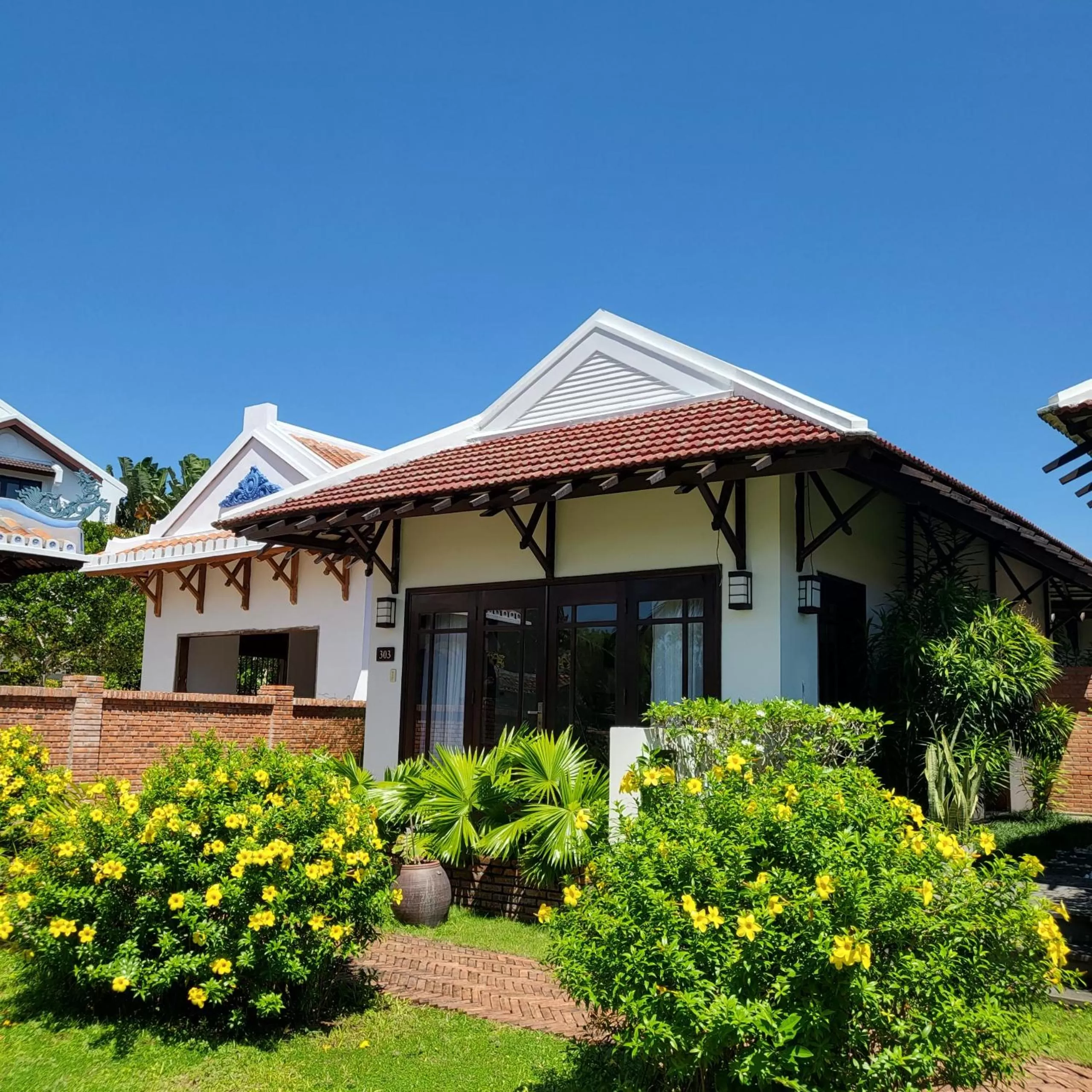 Balcony/Terrace in Riverside Bamboo Resort Hoi An
