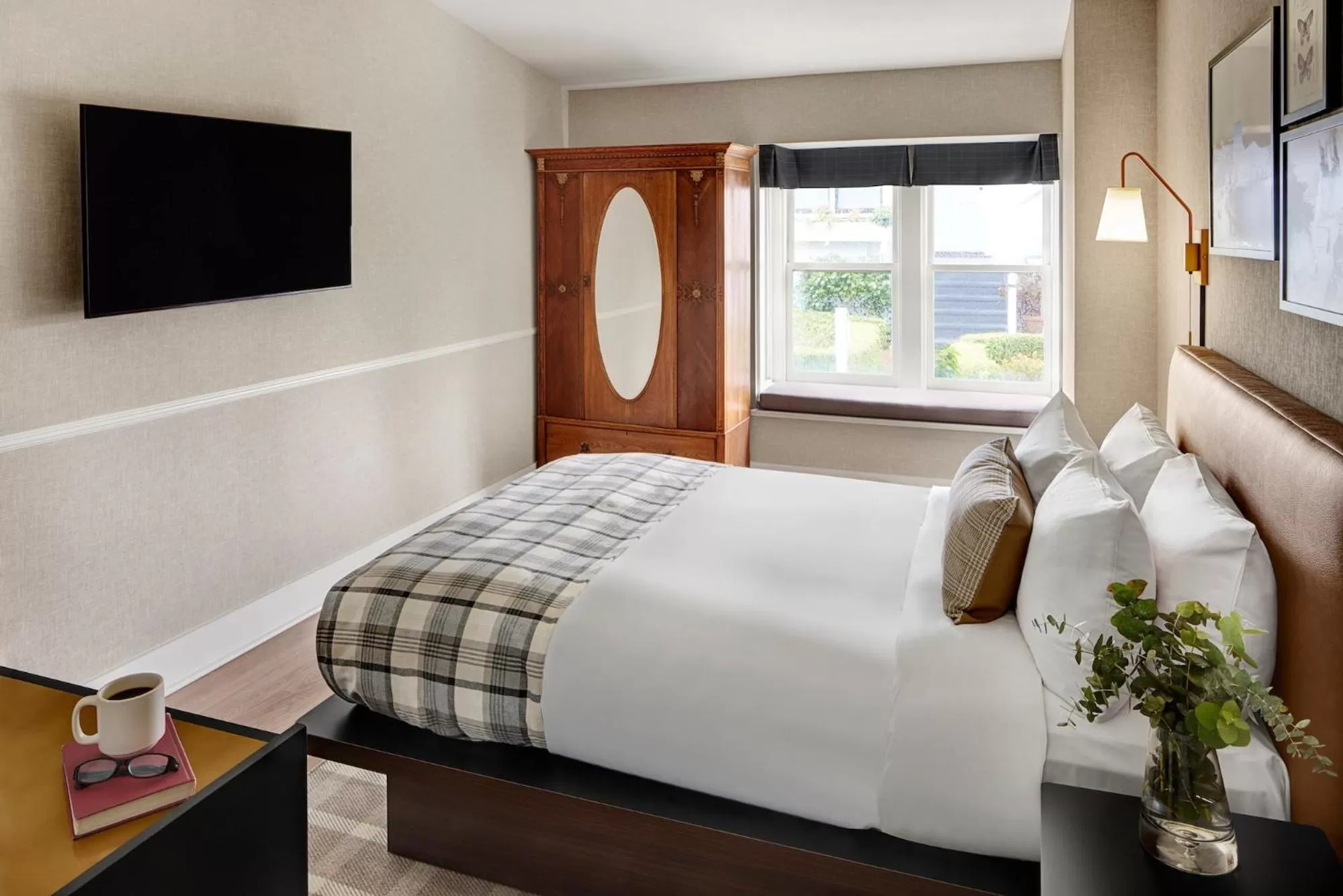 Bed in Gosby House Inn, A Four Sisters Inn