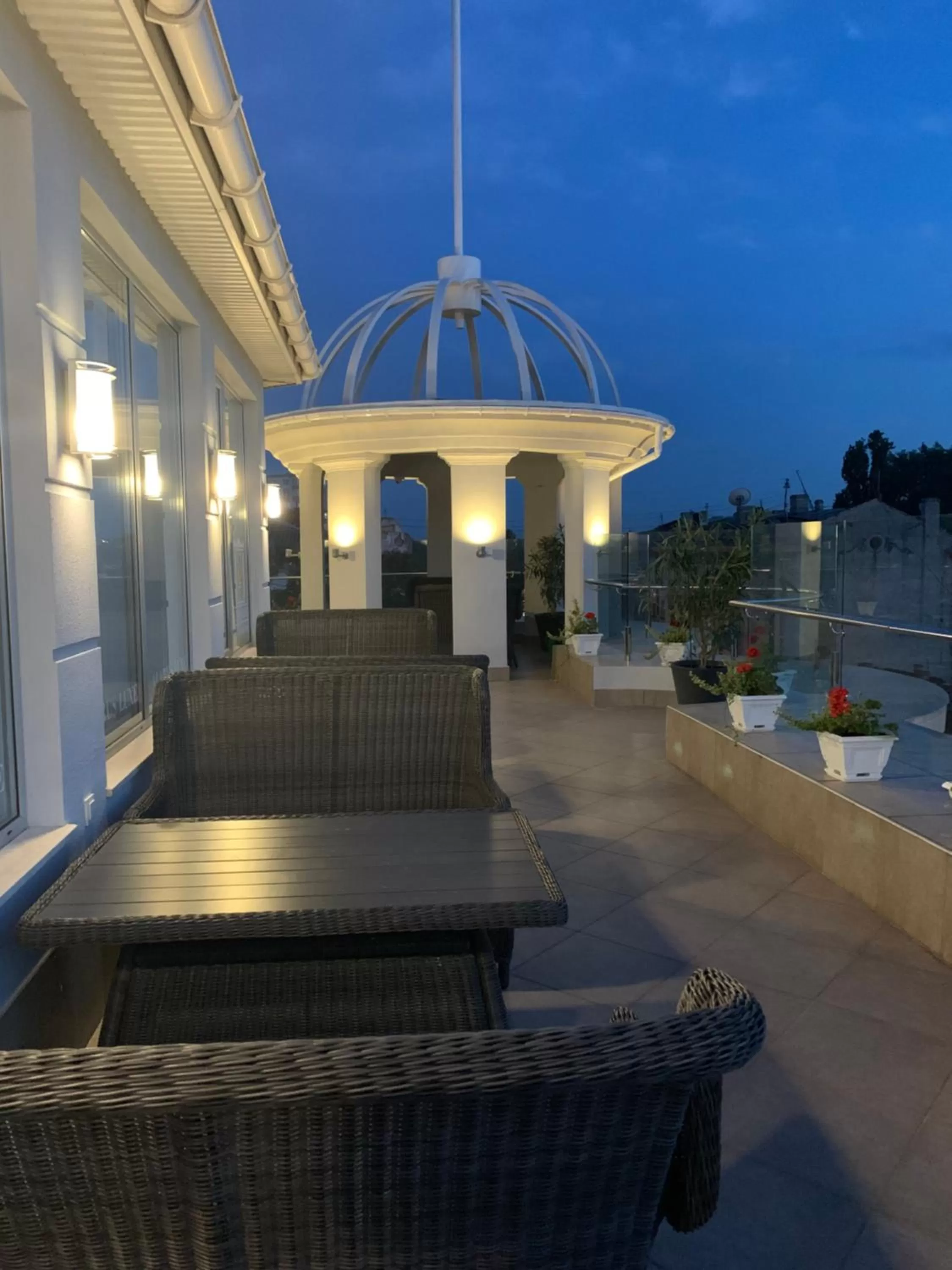 Patio in Alarus Luxe Hotel