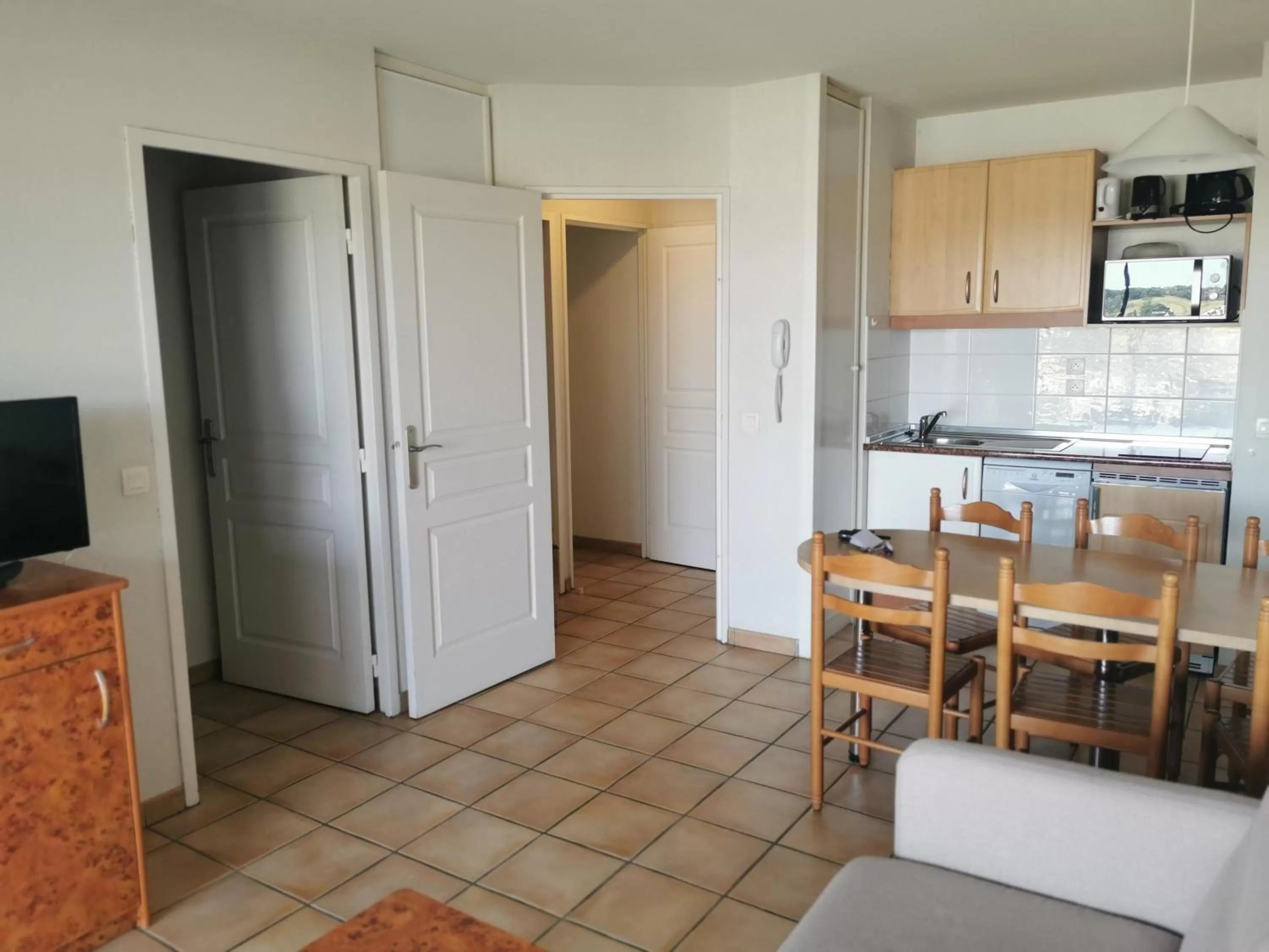 Kitchen or kitchenette in Résidence Mer & Golf Soko-Eder