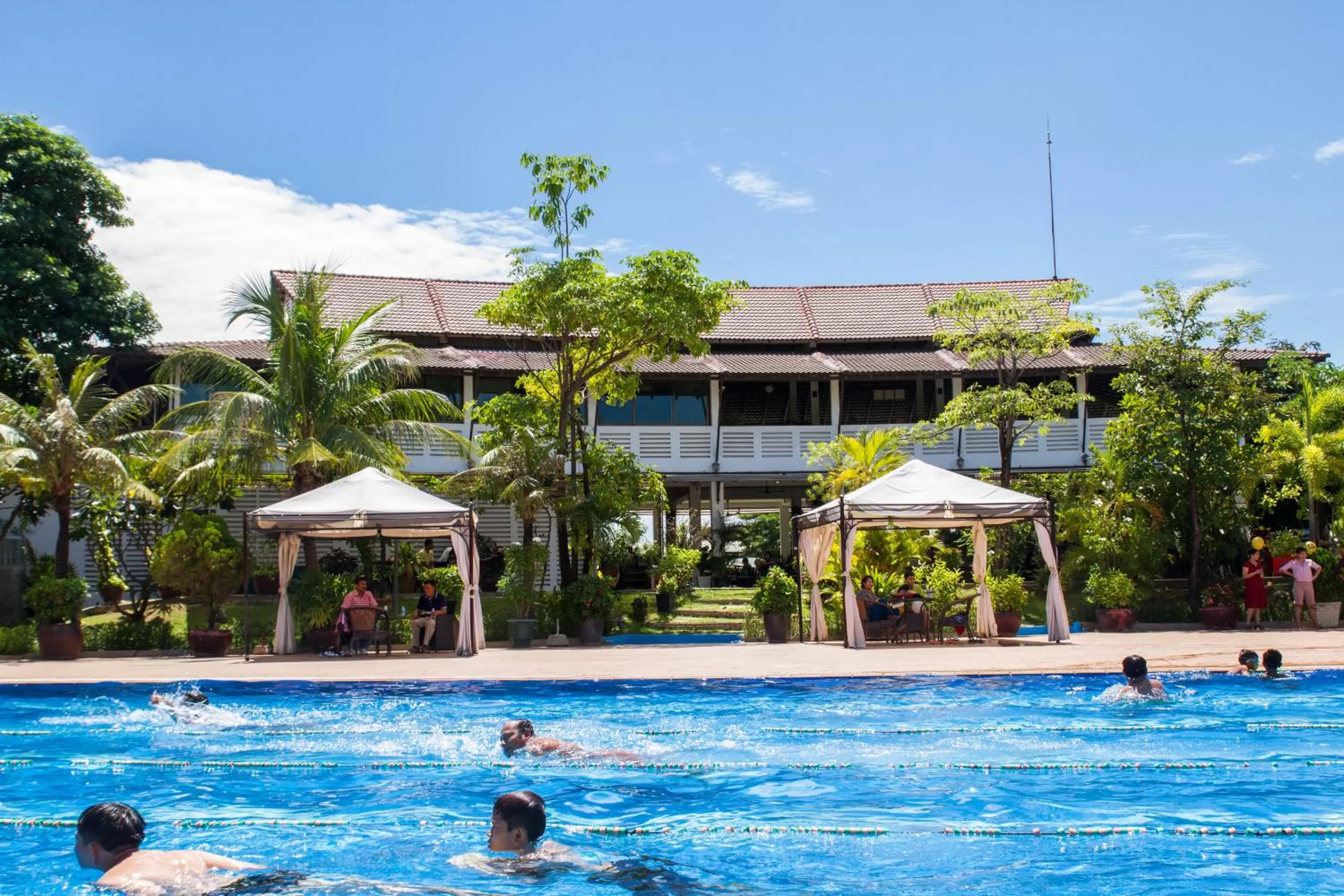 Swimming pool in Cambodian Country Club