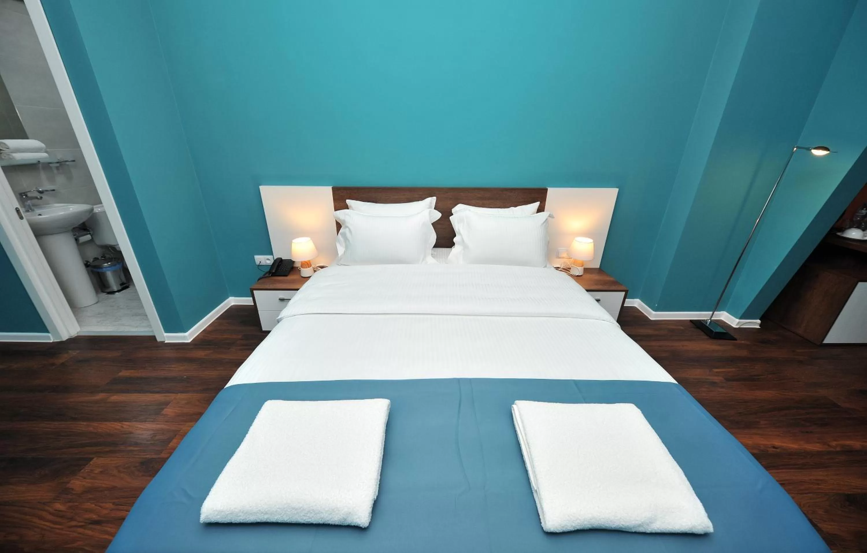 Bed in Boho Tiflis Hotel